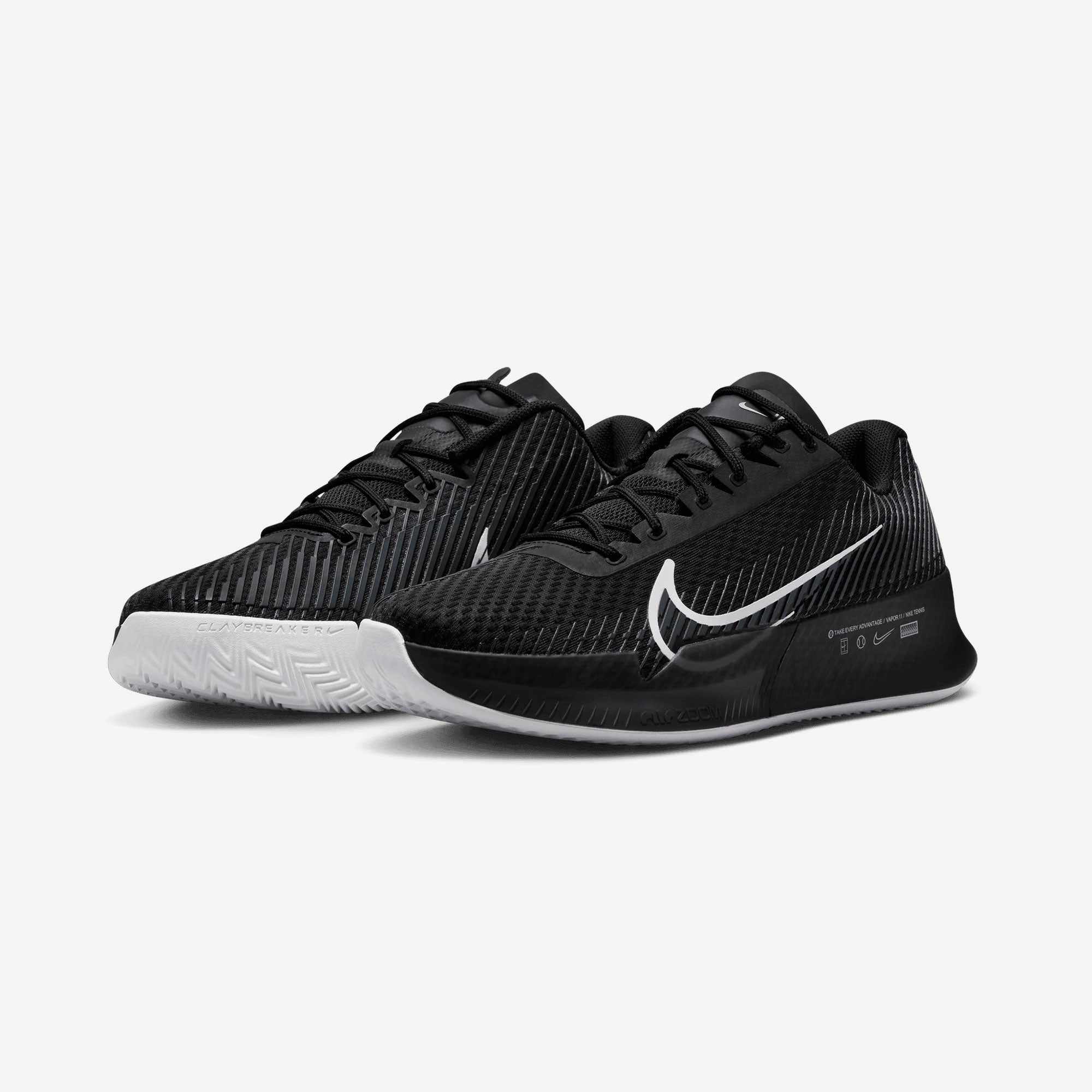 NikeCourt Air Zoom Vapor 11 Men's Clay Court Tennis Shoes Black (4)