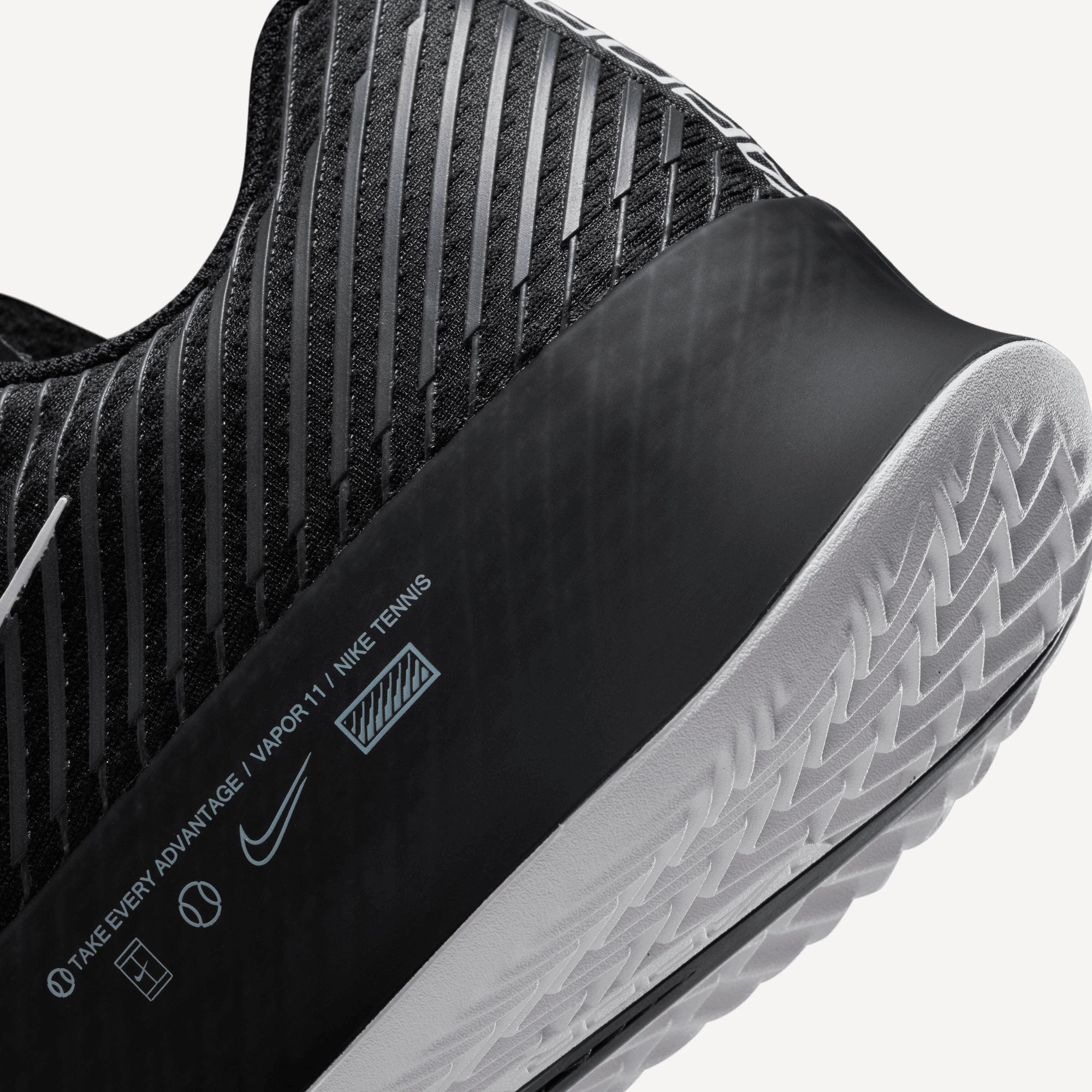 NikeCourt Air Zoom Vapor 11 Men's Clay Court Tennis Shoes Black (8)