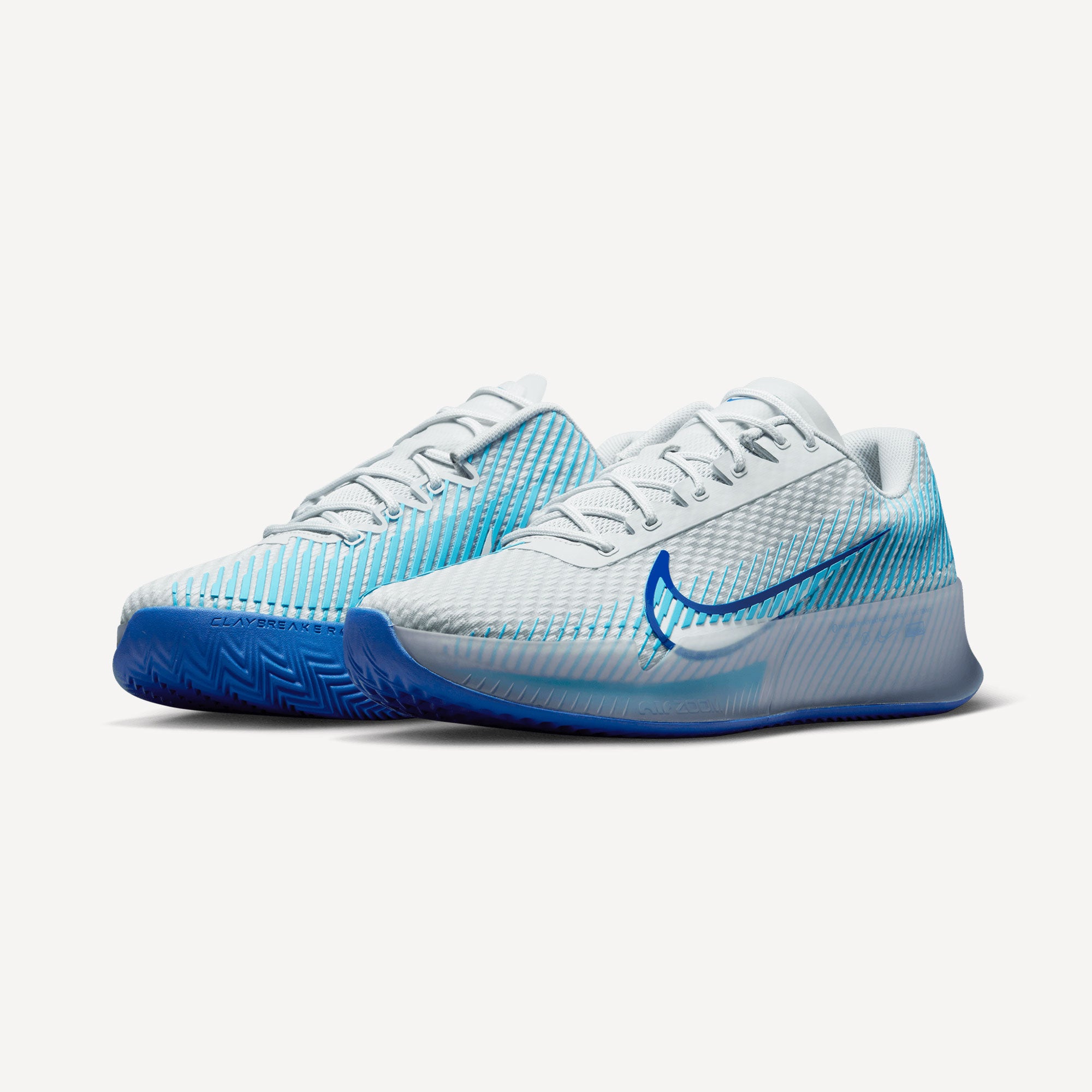 NikeCourt Air Zoom Vapor 11 Men's Clay Court Tennis Shoes Grey (4)