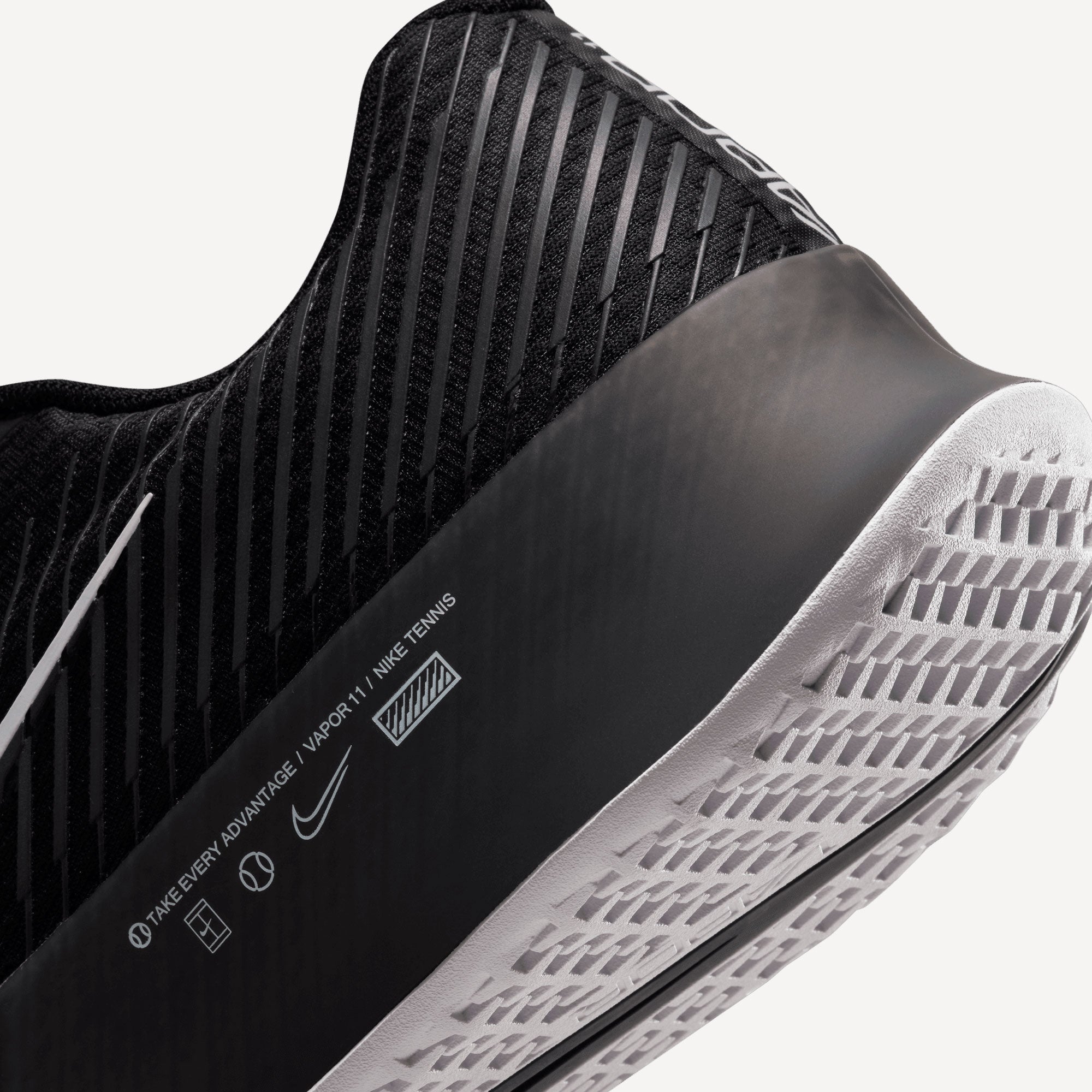 NikeCourt Air Zoom Vapor 11 Men's Hard Court Tennis Shoes Black (8)