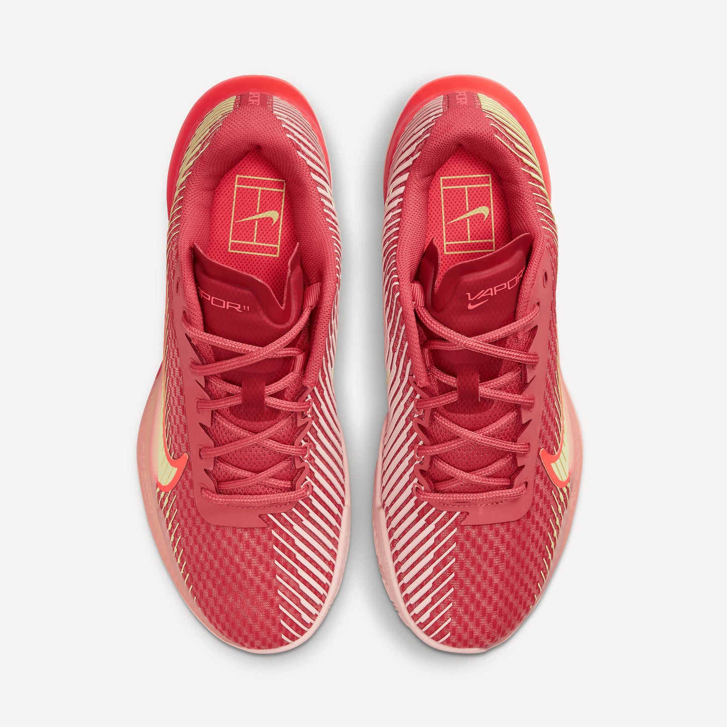 NikeCourt Air Zoom Vapor 11 Women's Clay Court Tennis Shoes Red (6)