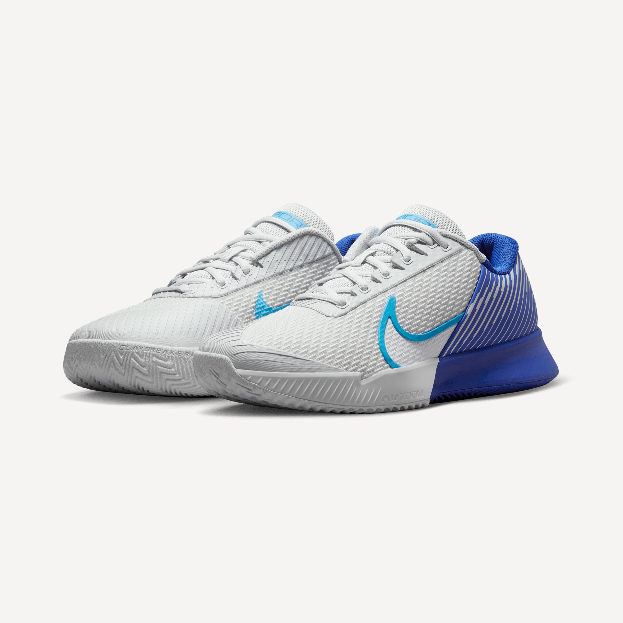 NikeCourt Air Zoom Vapor Pro 2 Men's Clay Court Tennis Shoes Grey (4)