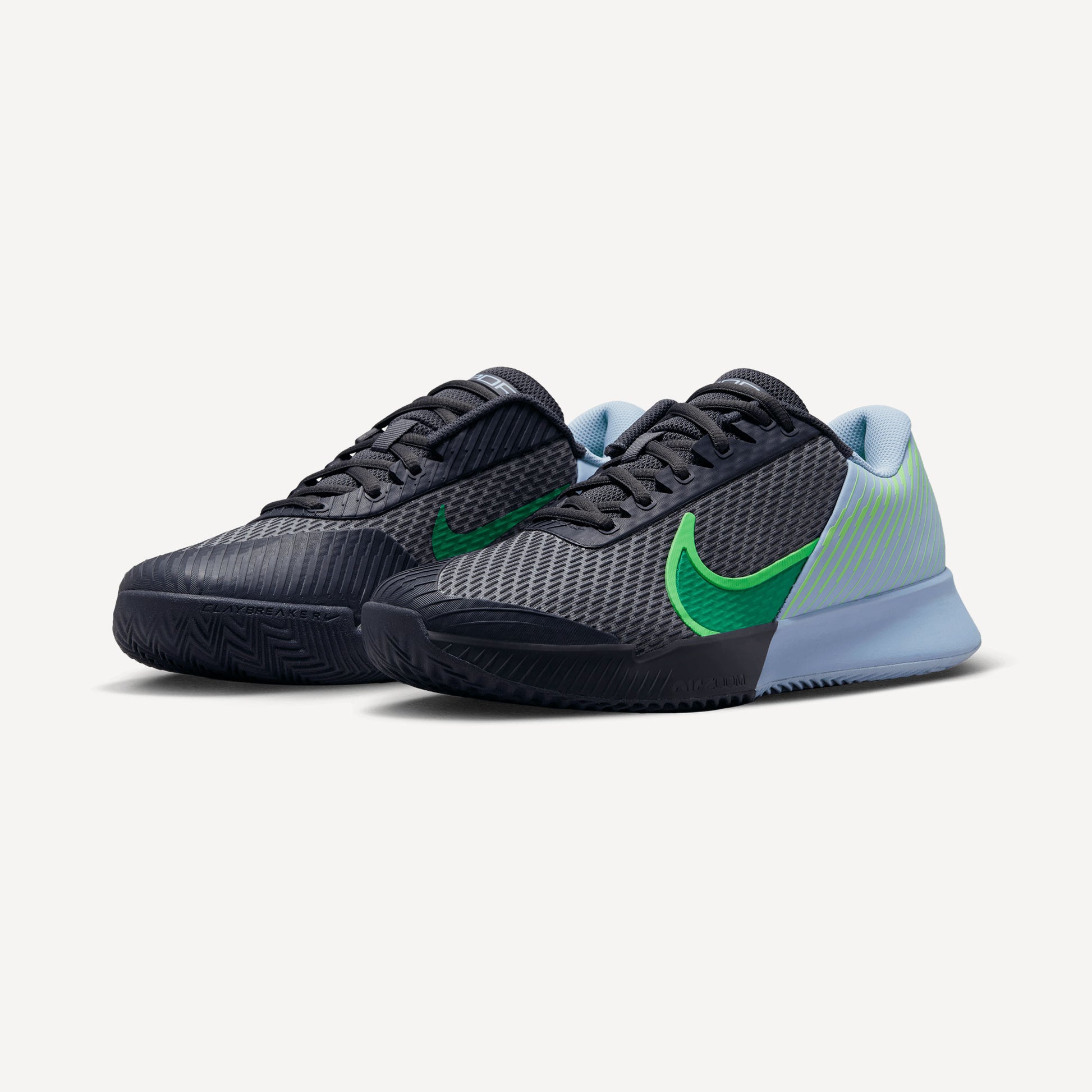 NikeCourt Air Zoom Vapor Pro 2 Men's Clay Court Tennis Shoes Grey (4)