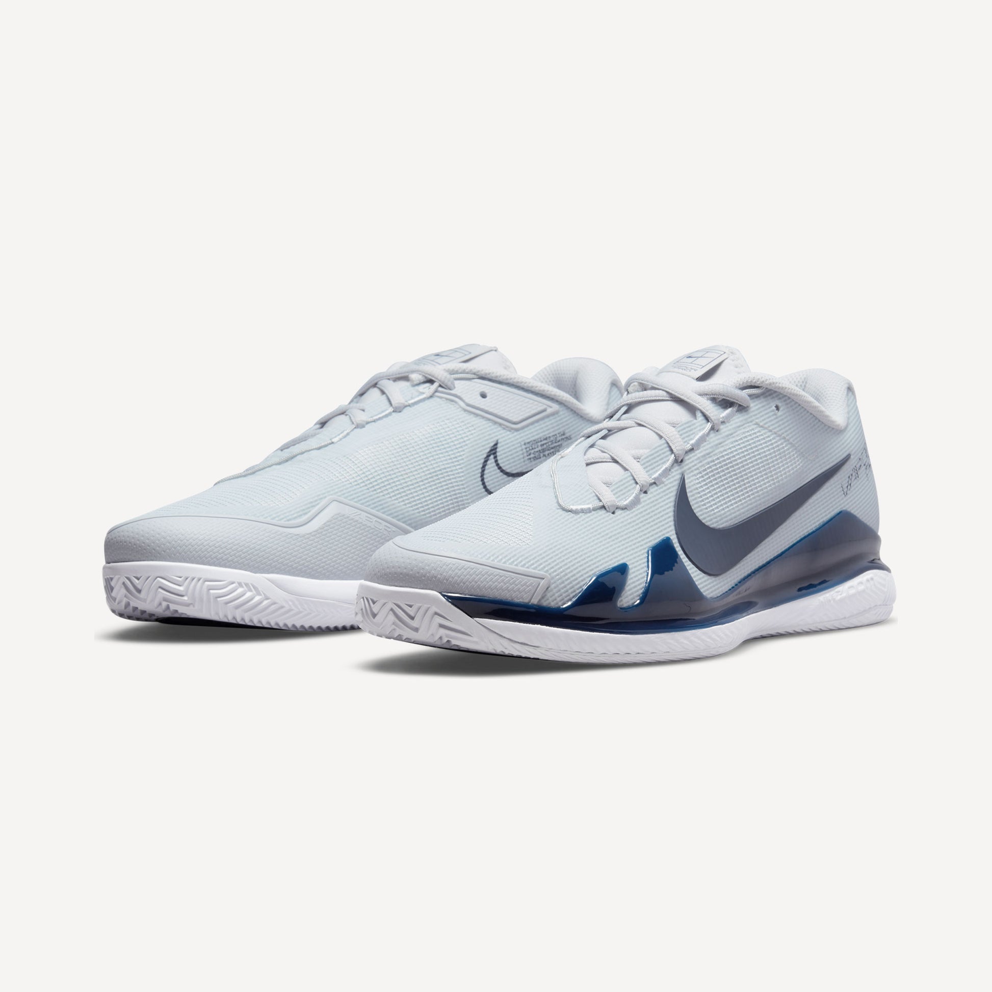 NikeCourt Air Zoom Vapor Pro Men's Clay Court Tennis Shoes Grey (4)