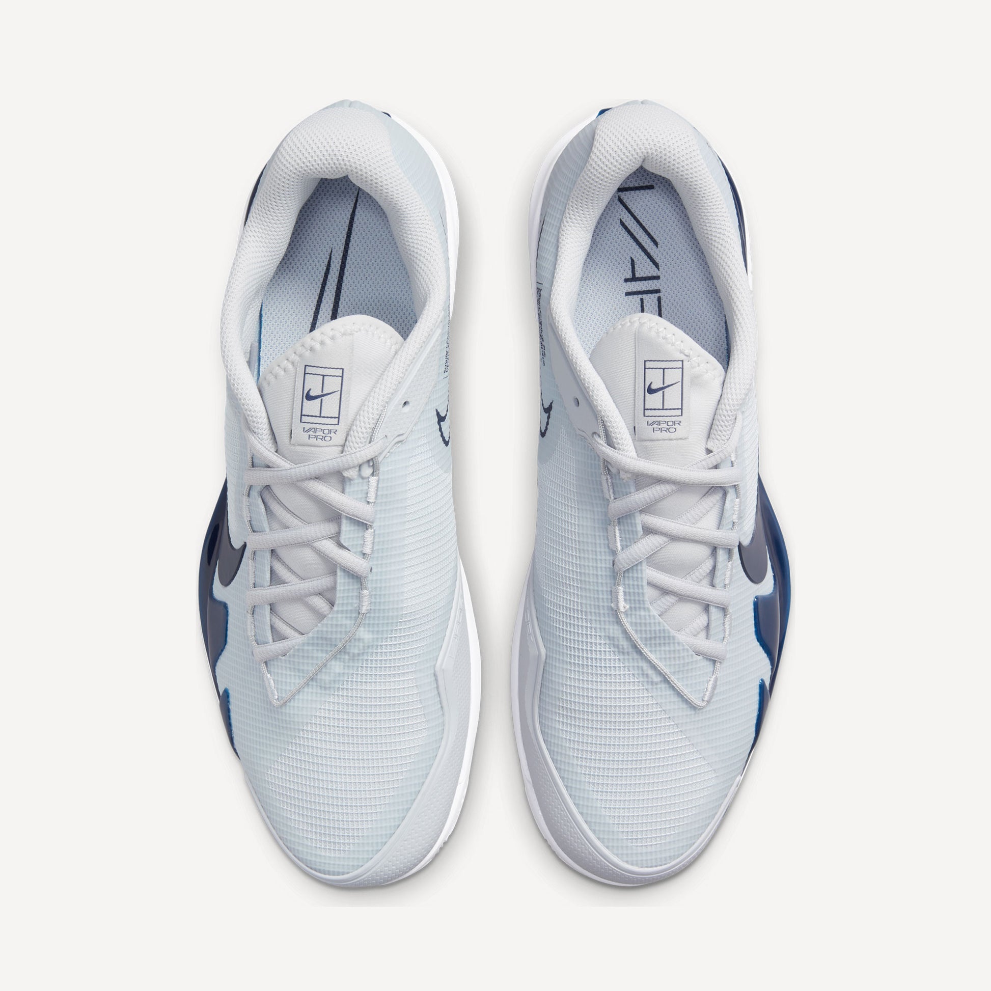 NikeCourt Air Zoom Vapor Pro Men's Clay Court Tennis Shoes Grey (5)