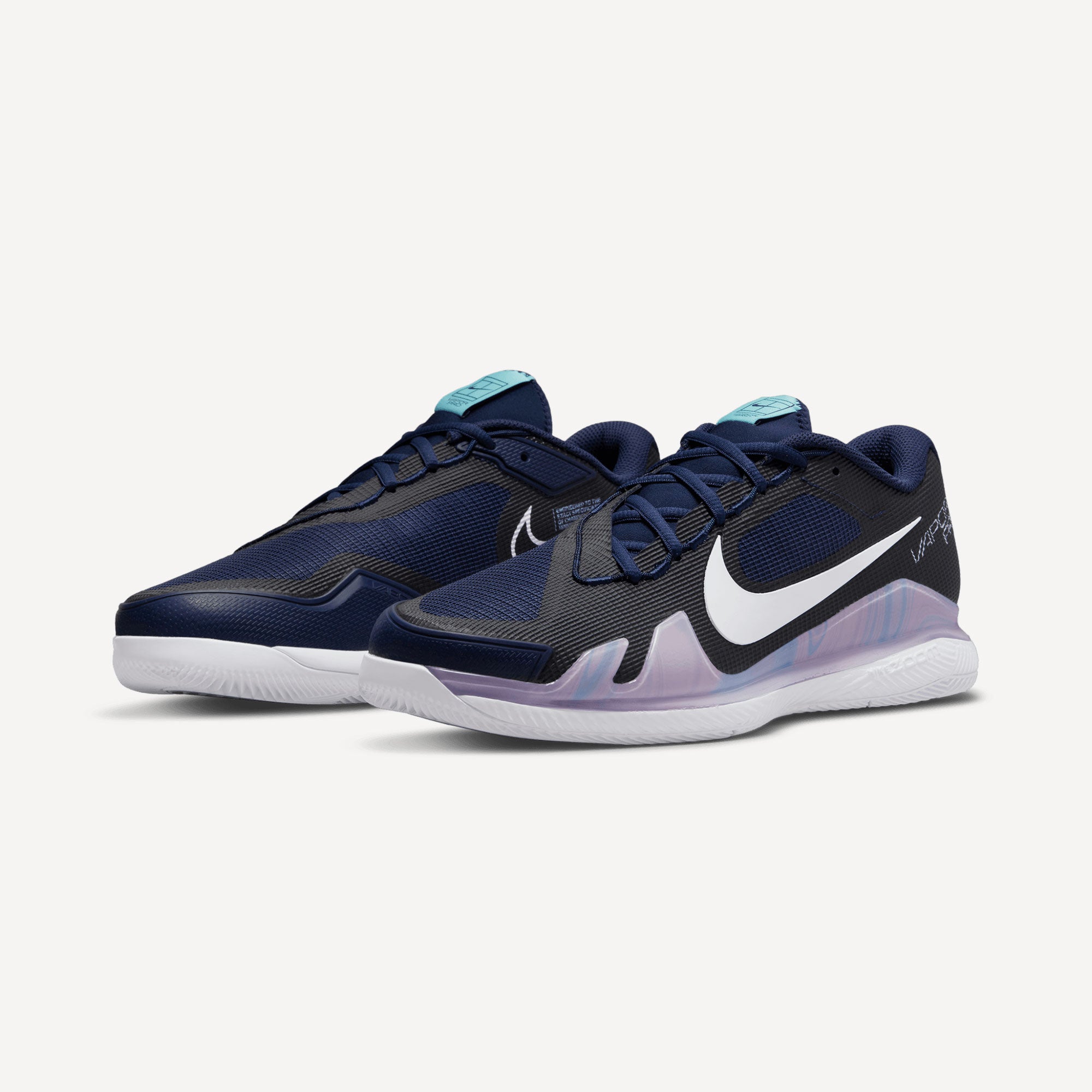 NikeCourt Air Zoom Vapor Pro Men's Hard Court Tennis Shoes Blue (4)