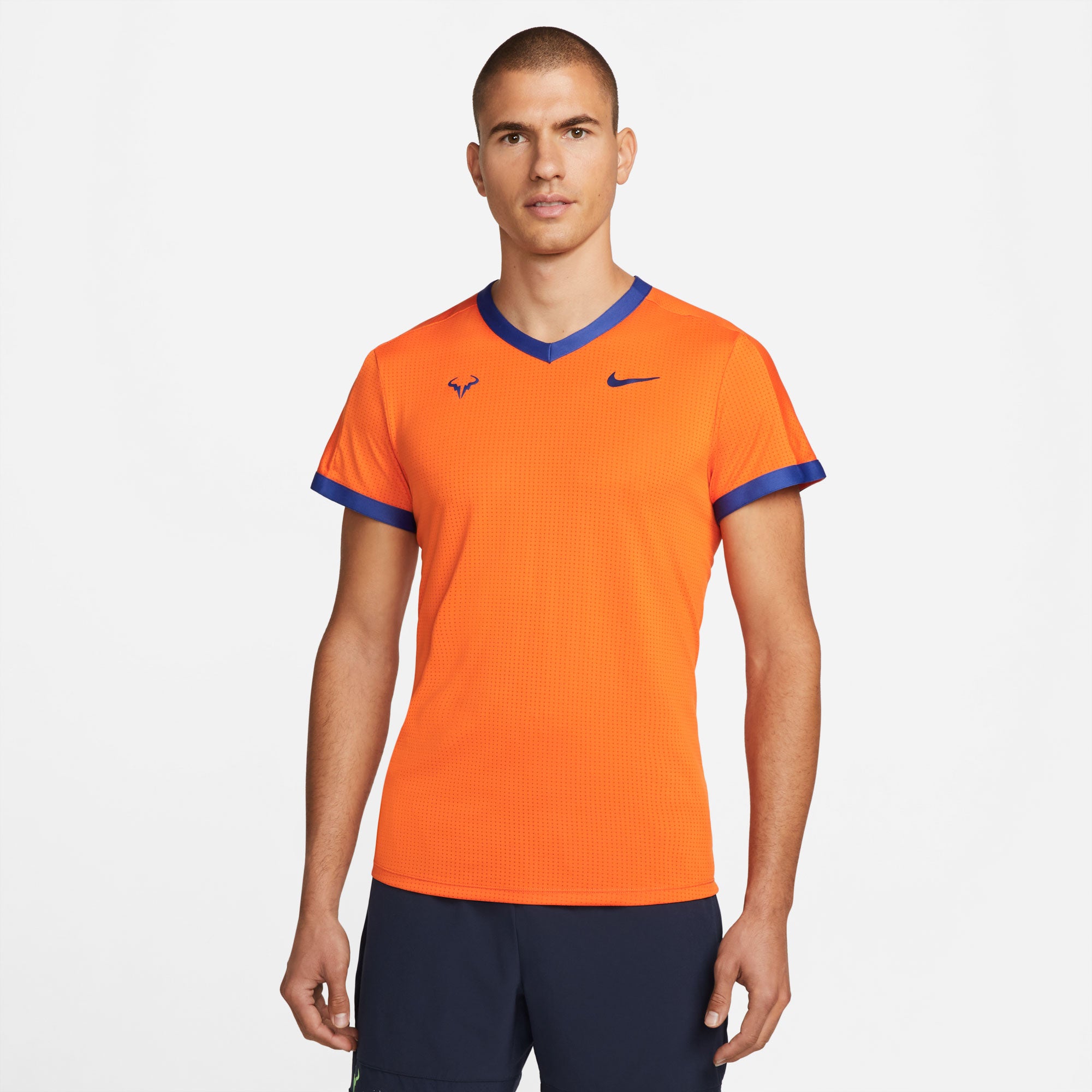 NikeCourt Dri-FIT ADV Rafa Men's Tennis Shirt Orange (1)