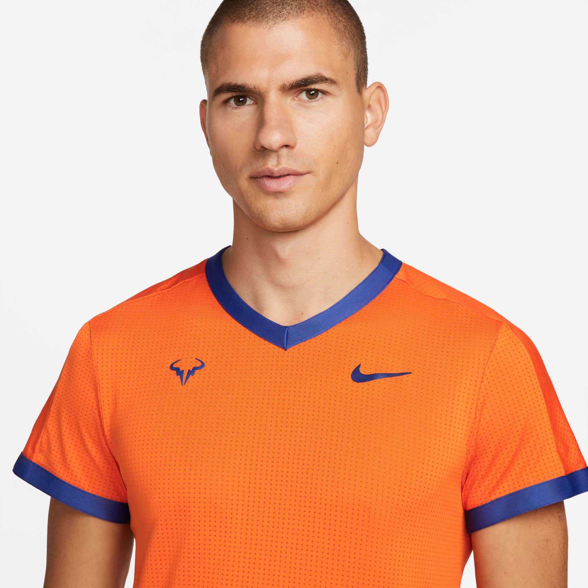 NikeCourt Dri-FIT ADV Rafa Men's Tennis Shirt Orange (4)