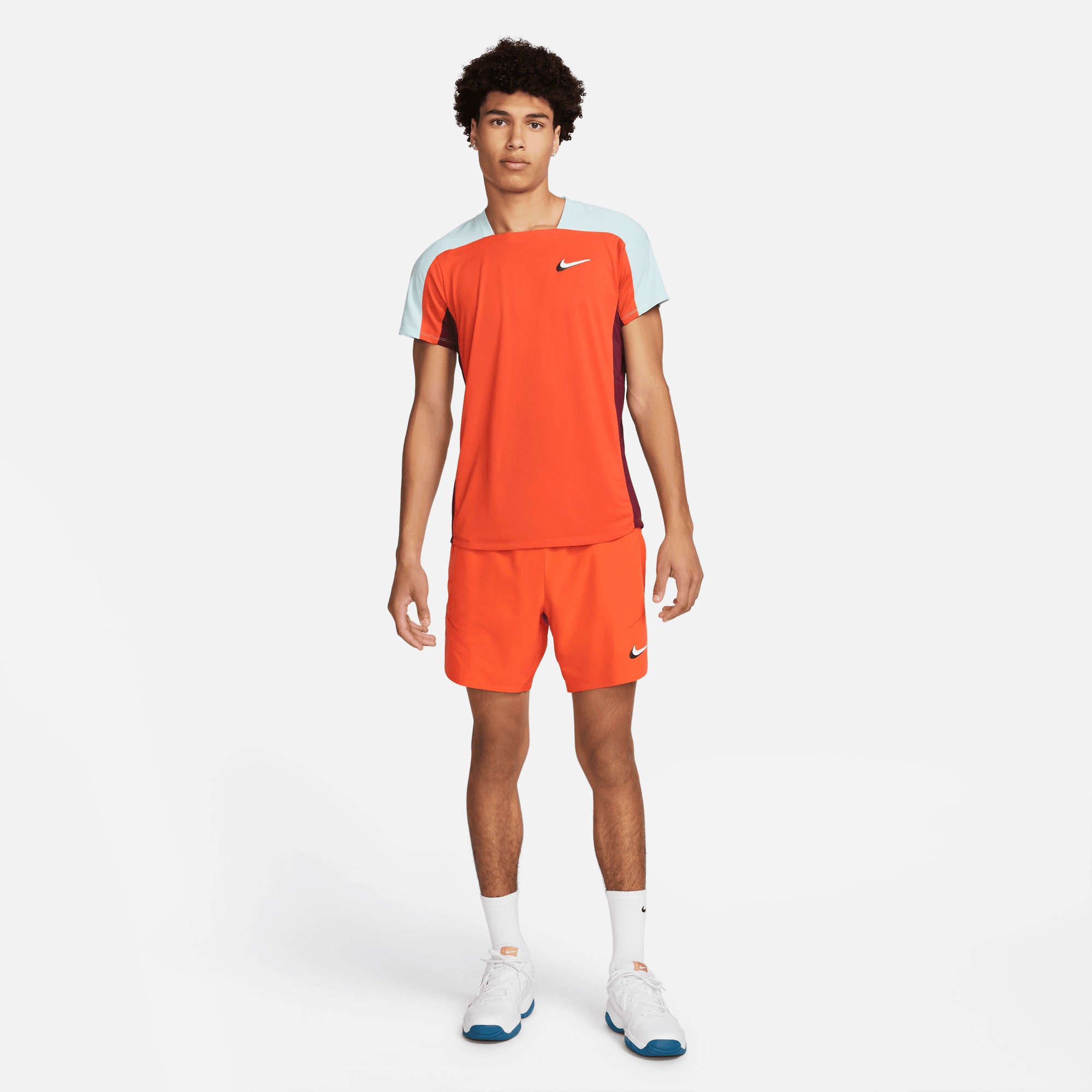 NikeCourt Dri-FIT ADV Slam New York Men's Tennis Shirt Orange (5)
