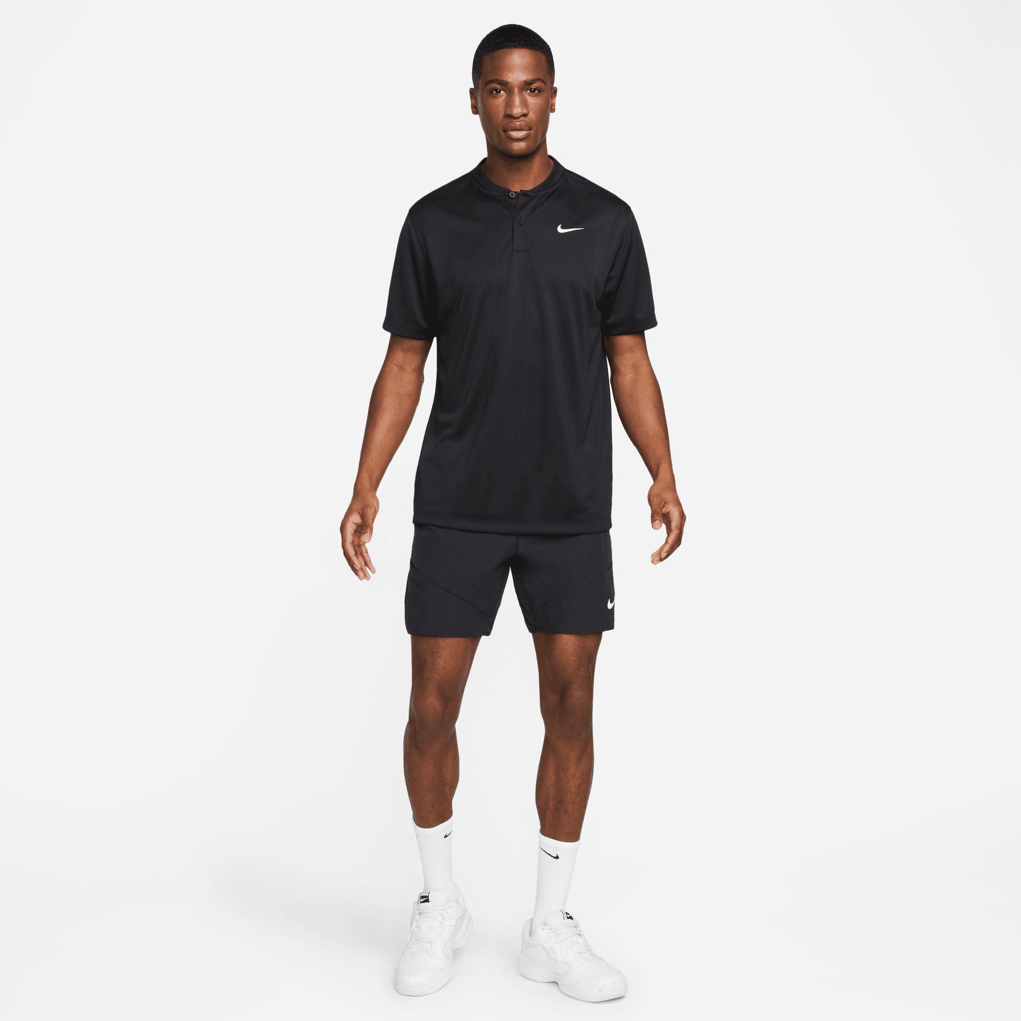 NikeCourt Dri FIT Advantage Men s 7 Inch Tennis Shorts Black Tennis Only