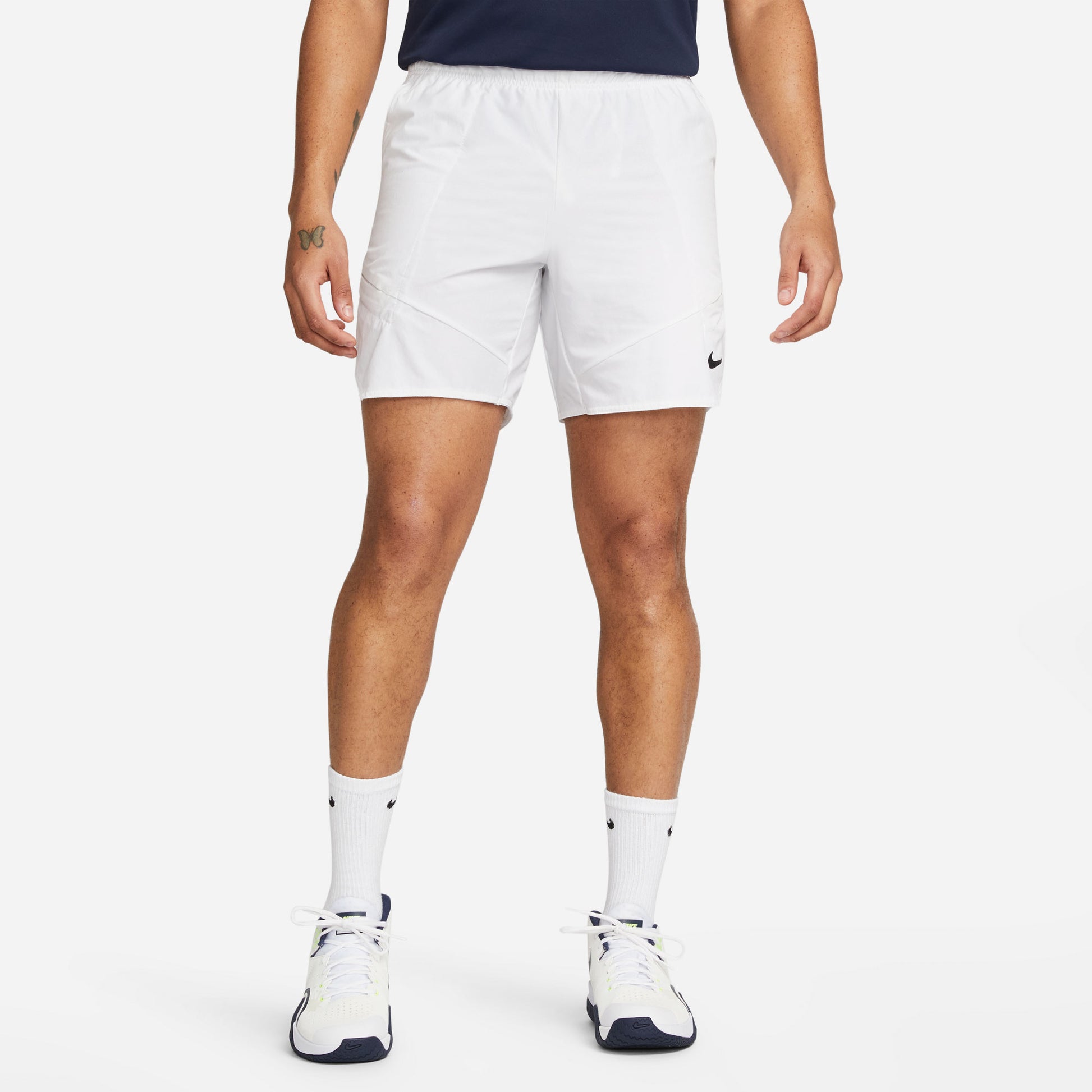 NikeCourt Dri-FIT Advantage Men's 7-Inch Tennis Shorts White (1)