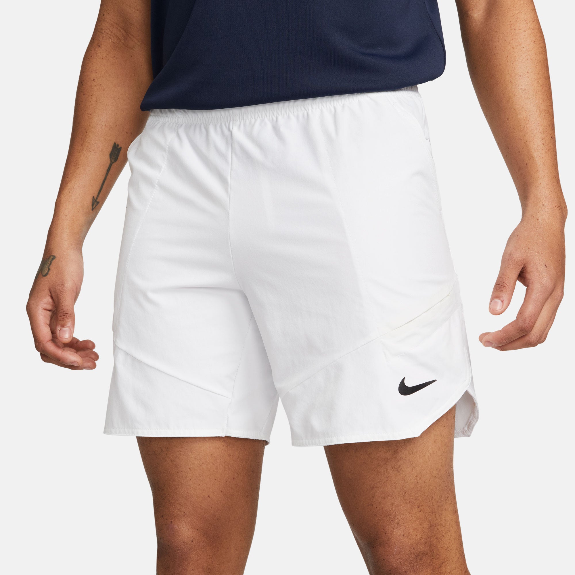 NikeCourt Dri-FIT Advantage Men's 7-Inch Tennis Shorts White (3)
