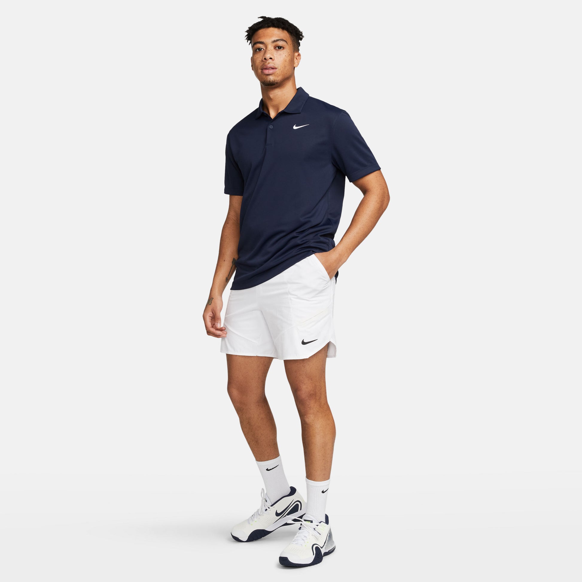 NikeCourt Dri-FIT Advantage Men's 7-Inch Tennis Shorts White (7)
