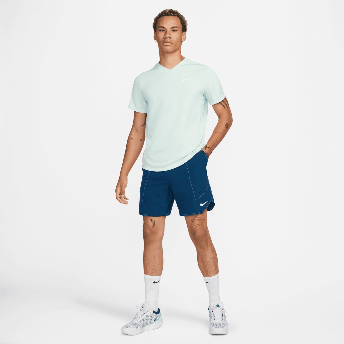 NikeCourt Dri-FIT Advantage Men's 7-Inch Tennis Shorts Blue (7)
