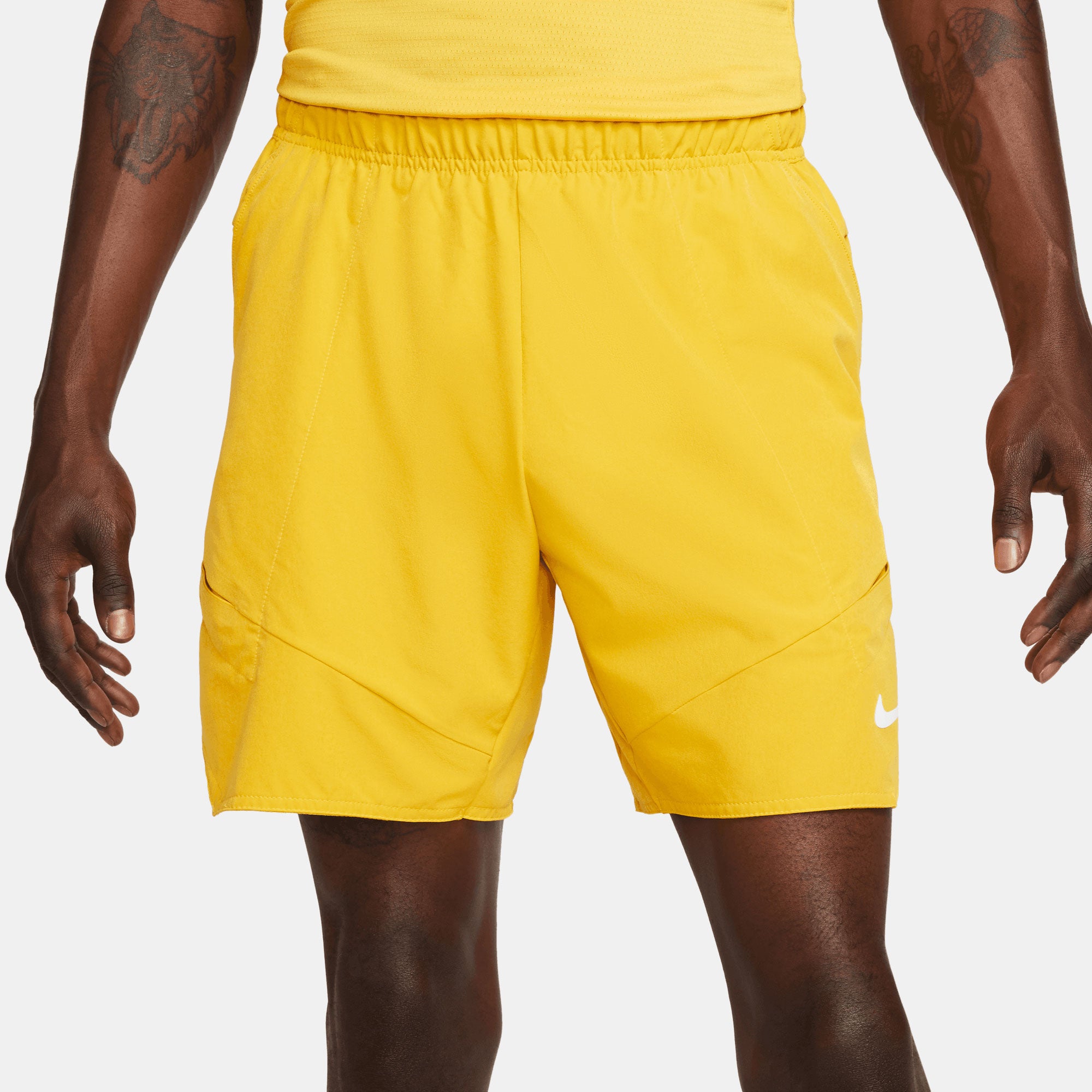 NikeCourt Dri-FIT Advantage Men's 7-Inch Tennis Shorts Yellow (3)