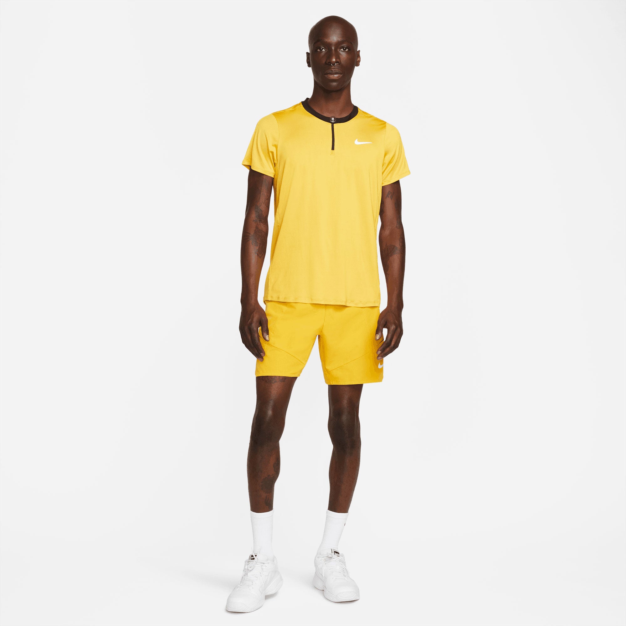 NikeCourt Dri-FIT Advantage Men's 7-Inch Tennis Shorts Yellow (7)