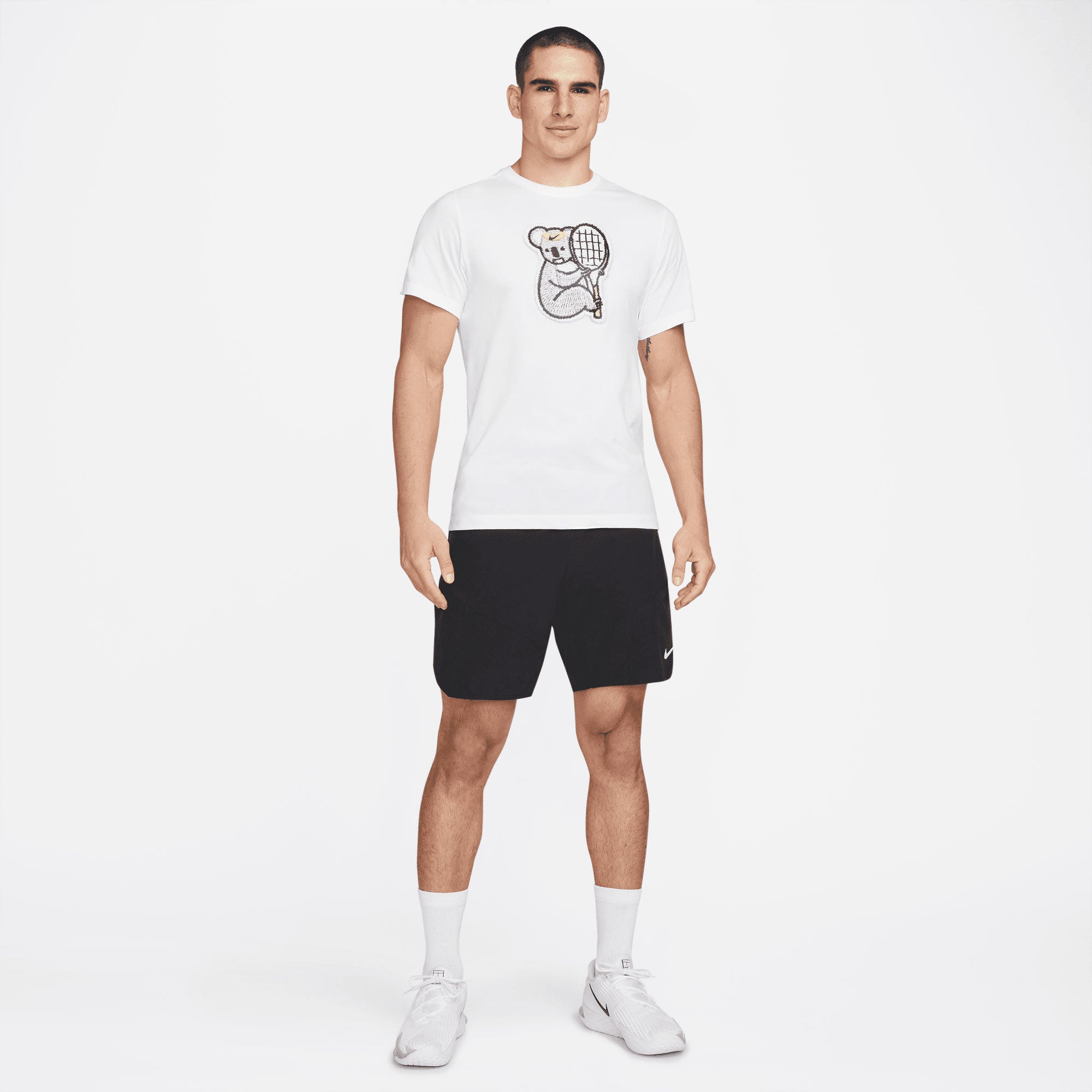 NikeCourt Dri-FIT Advantage Men's 9-Inch Tennis Shorts Black (6)
