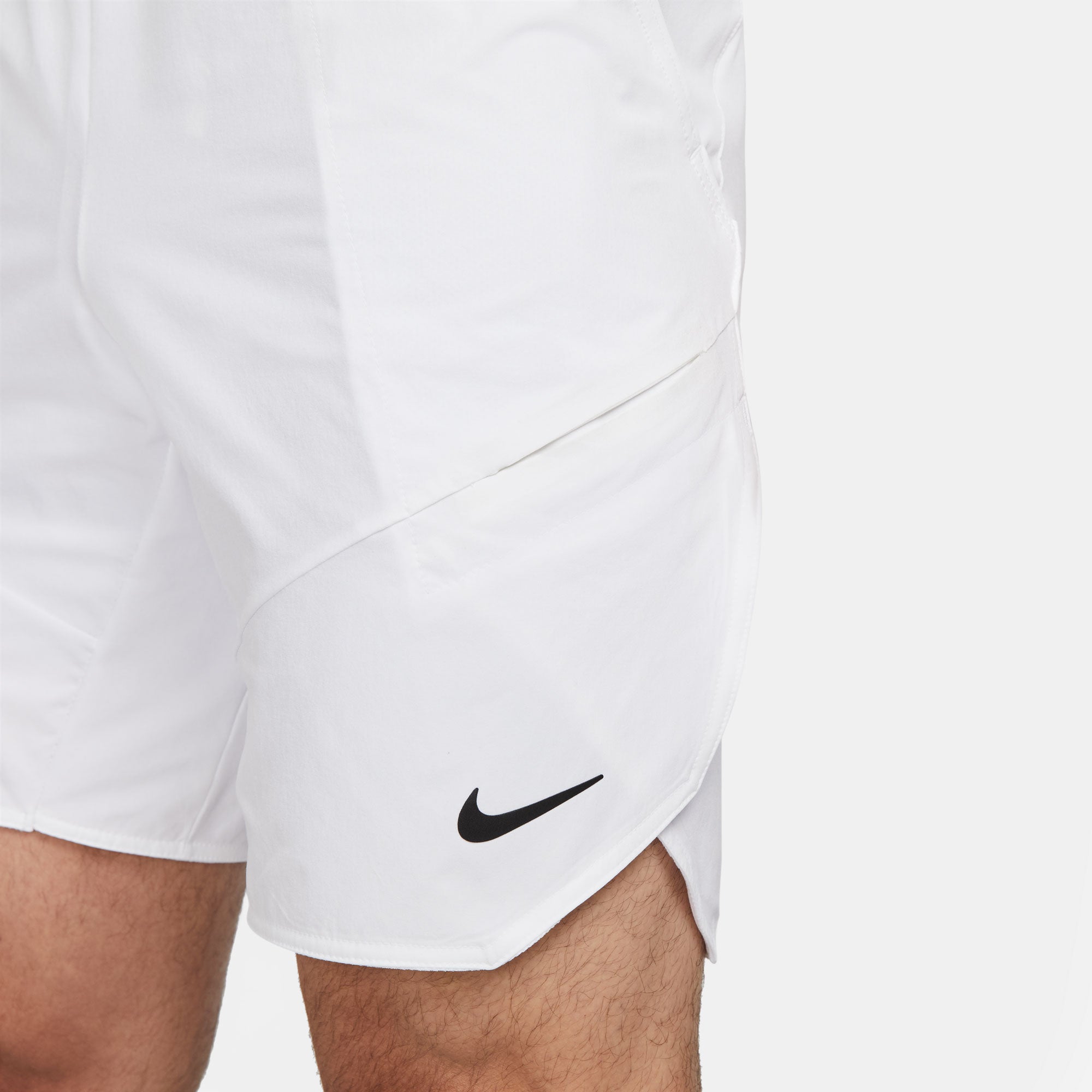 NikeCourt Dri-FIT Advantage Men's 9-Inch Tennis Shorts White (4)