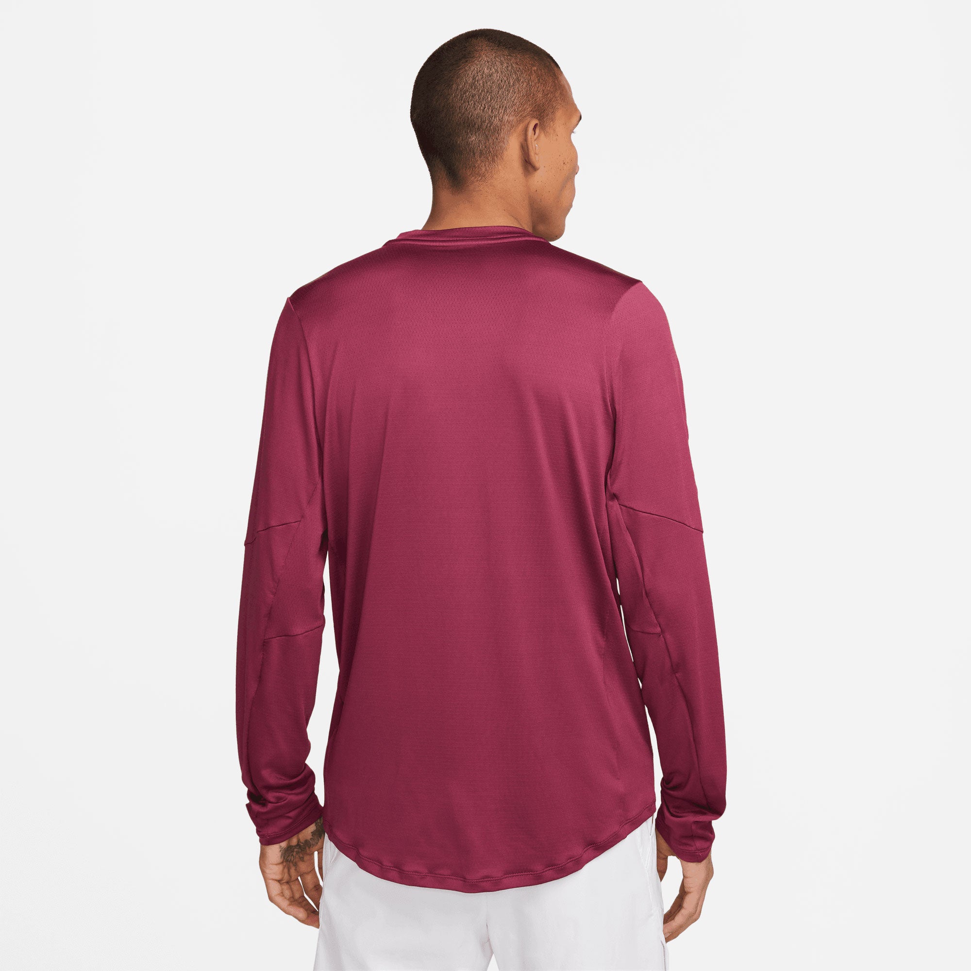 NikeCourt Dri-FIT Advantage Men's Half-Zip Long-Sleeve Tennis Shirt Red (2)