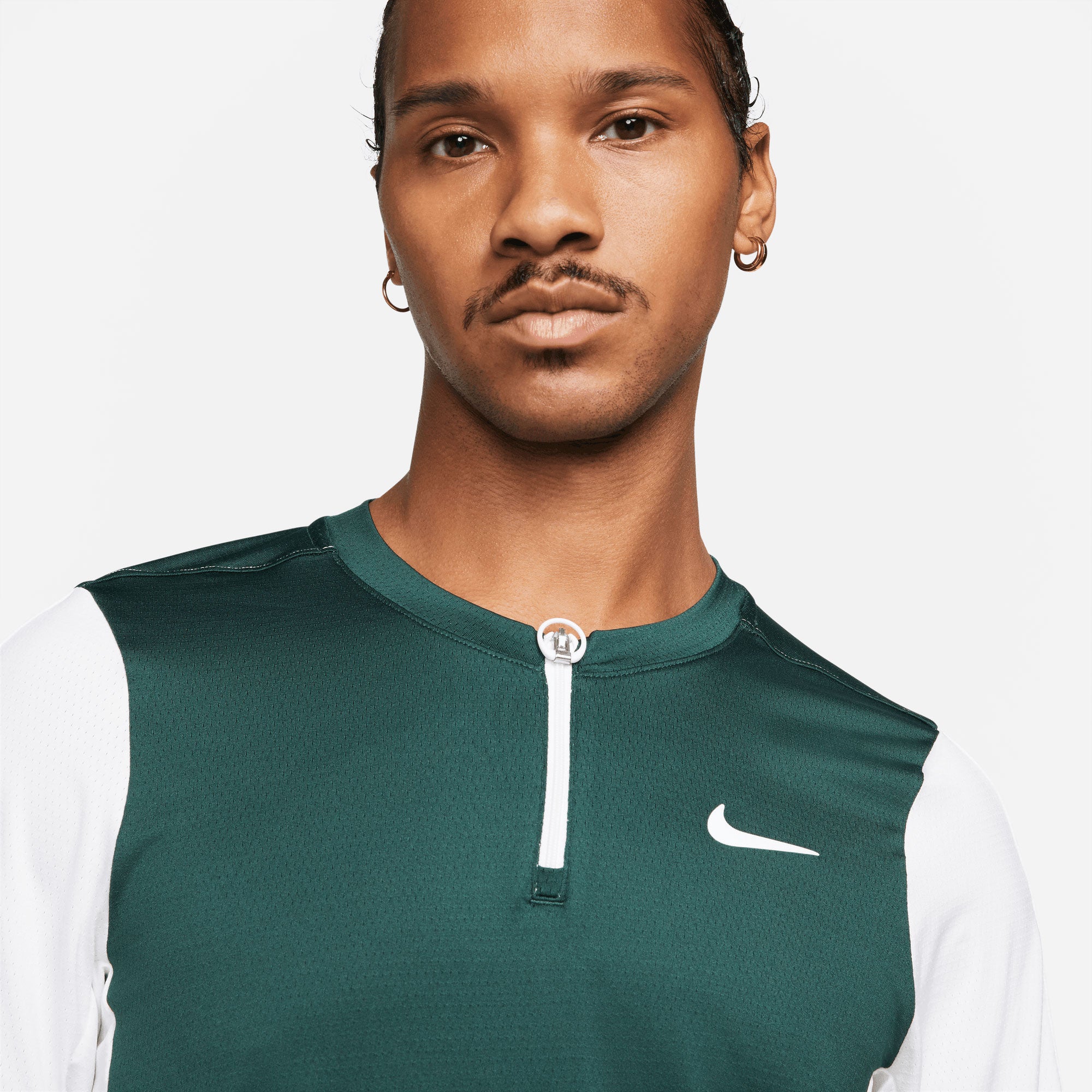 NikeCourt Dri-FIT Advantage Men's Half-Zip Tennis Shirt Green (3)