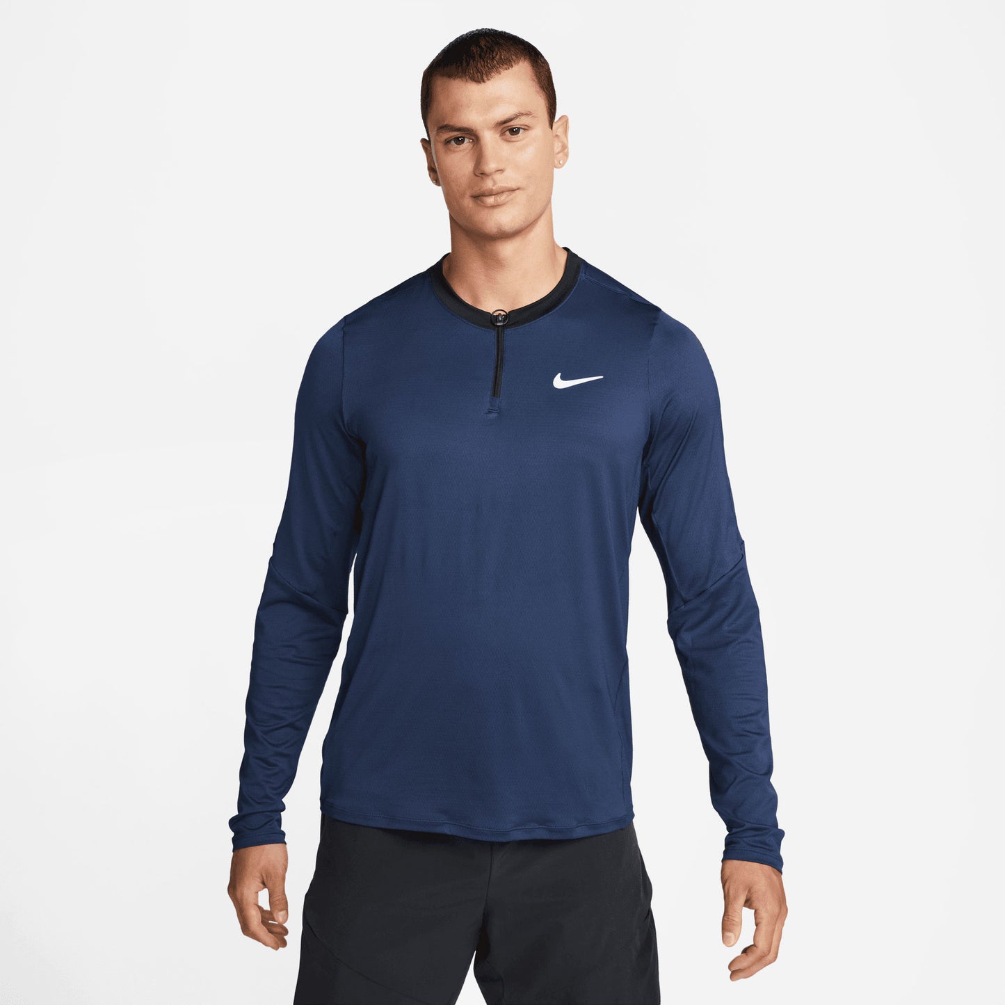 NikeCourt Dri-FIT Advantage Men's Half-Zip Tennis Top Blue (1)