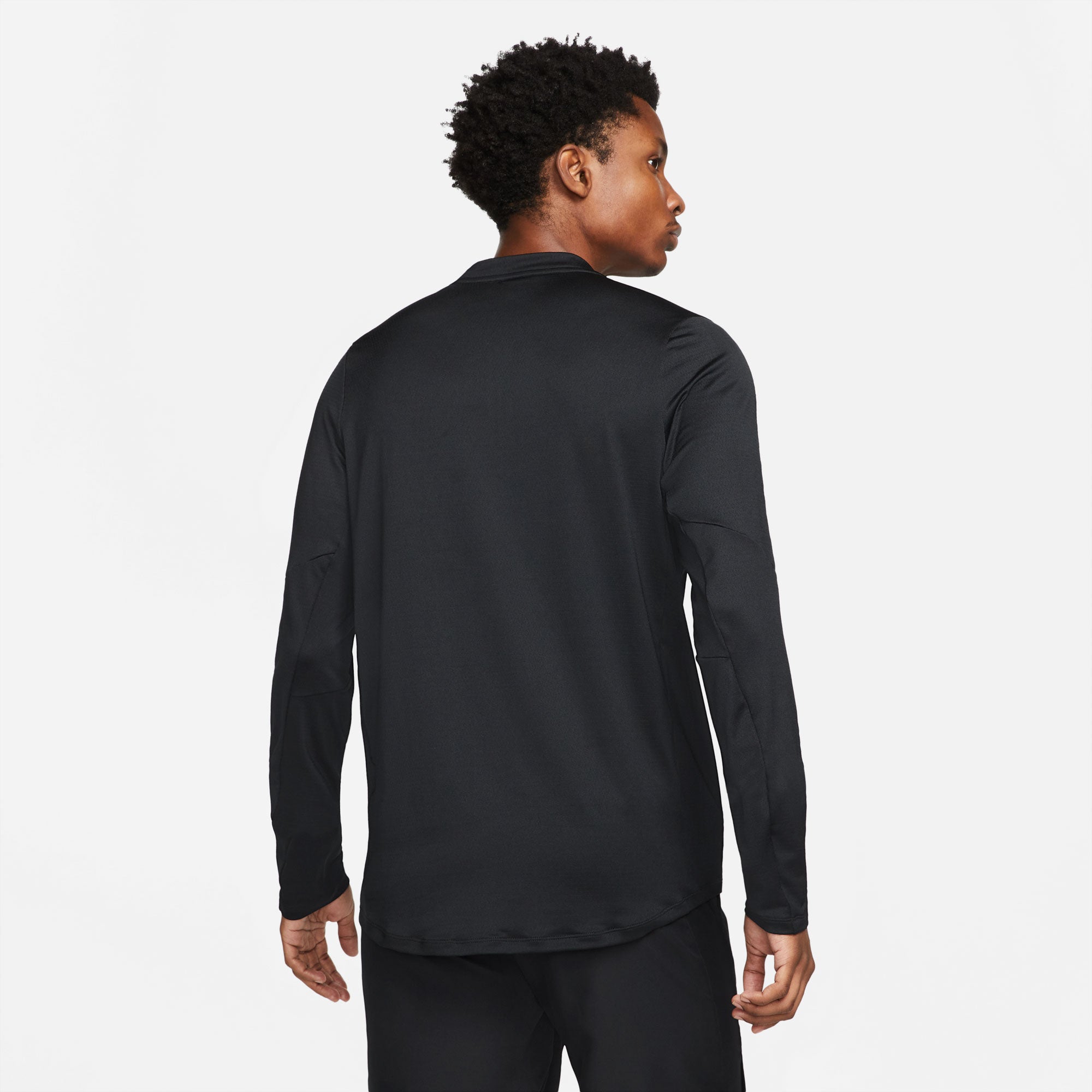 NikeCourt Dri-FIT Advantage Men's Long-Sleeve Half-Zip Tennis Shirt Black (2)