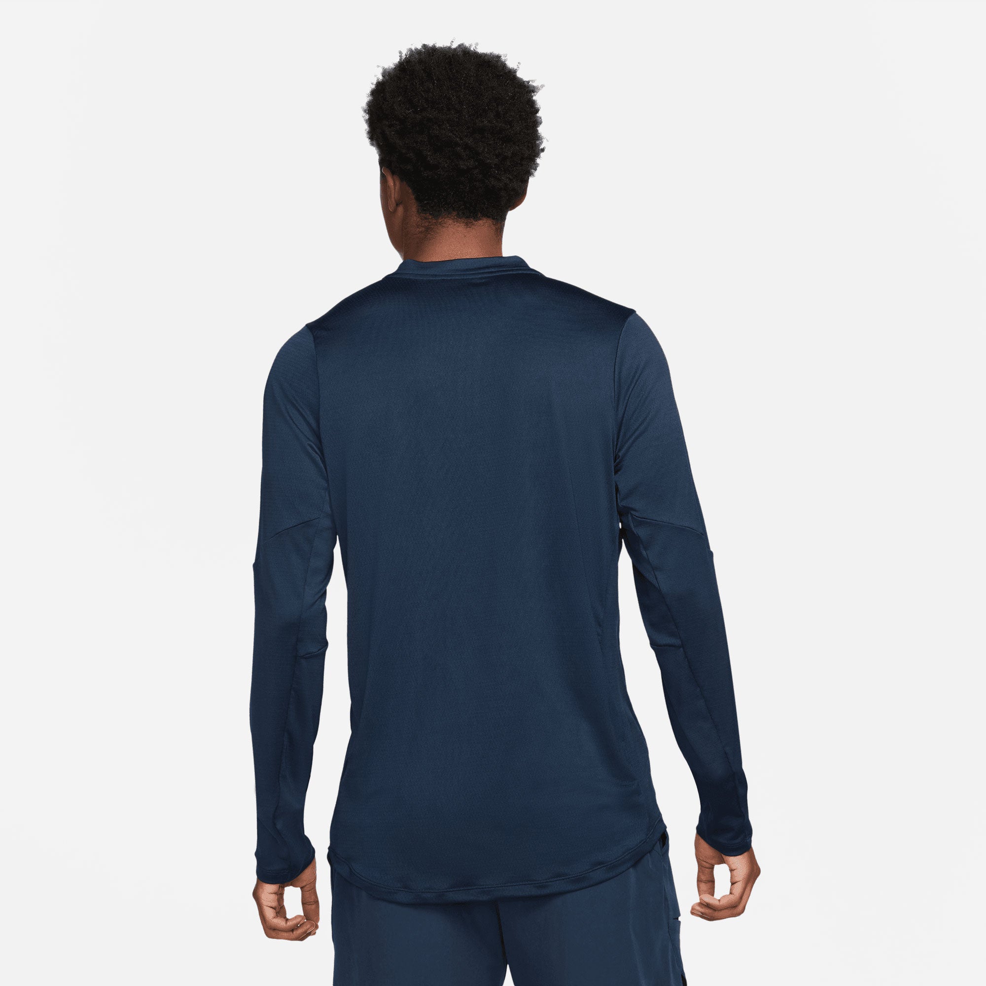 NikeCourt Dri-FIT Advantage Men's Long-Sleeve Half-Zip Tennis Shirt Blue (2)