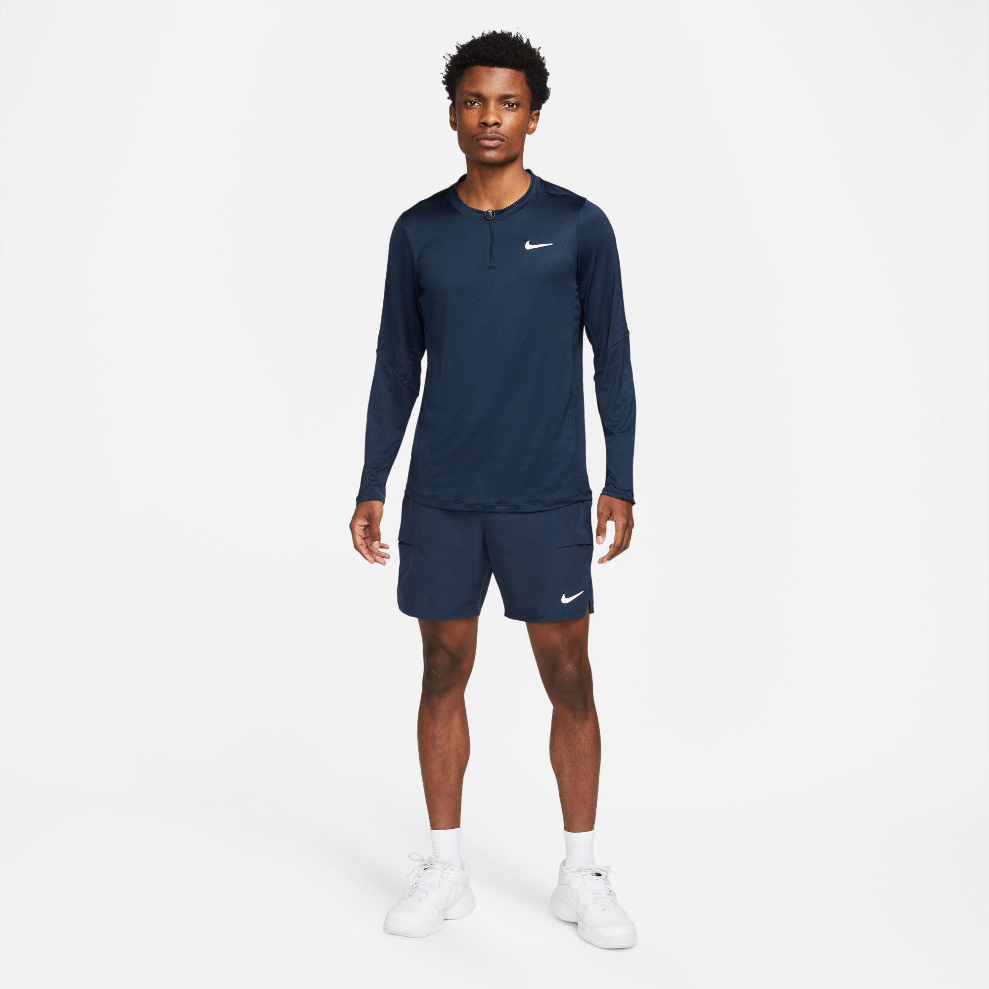 NikeCourt Dri-FIT Advantage Men's Long-Sleeve Half-Zip Tennis Shirt Blue (4)