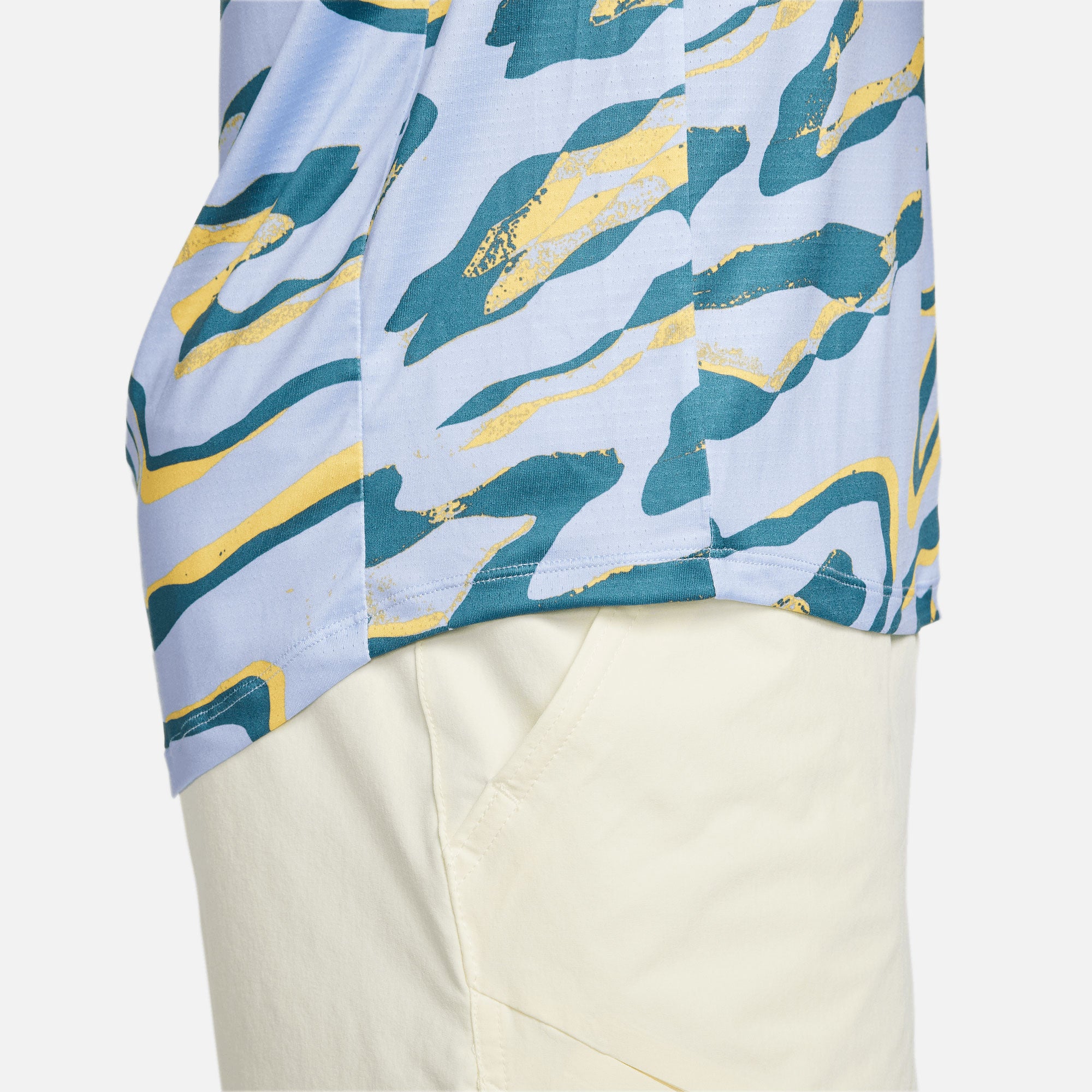 NikeCourt Dri-FIT Advantage Men's Printed Tennis Shirt Blue (4)