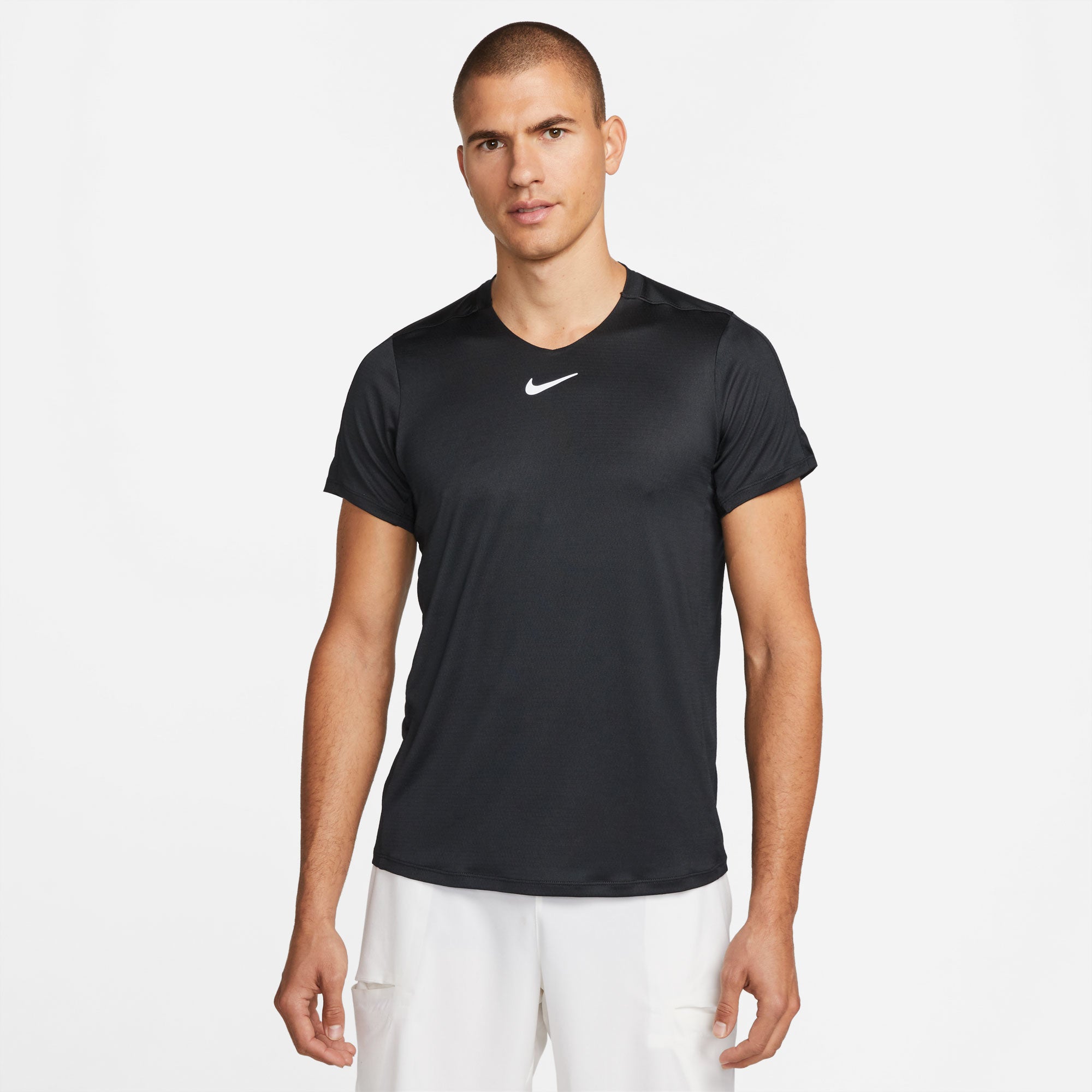 NikeCourt Dri-FIT Advantage Men's Tennis Shirt Black (1)