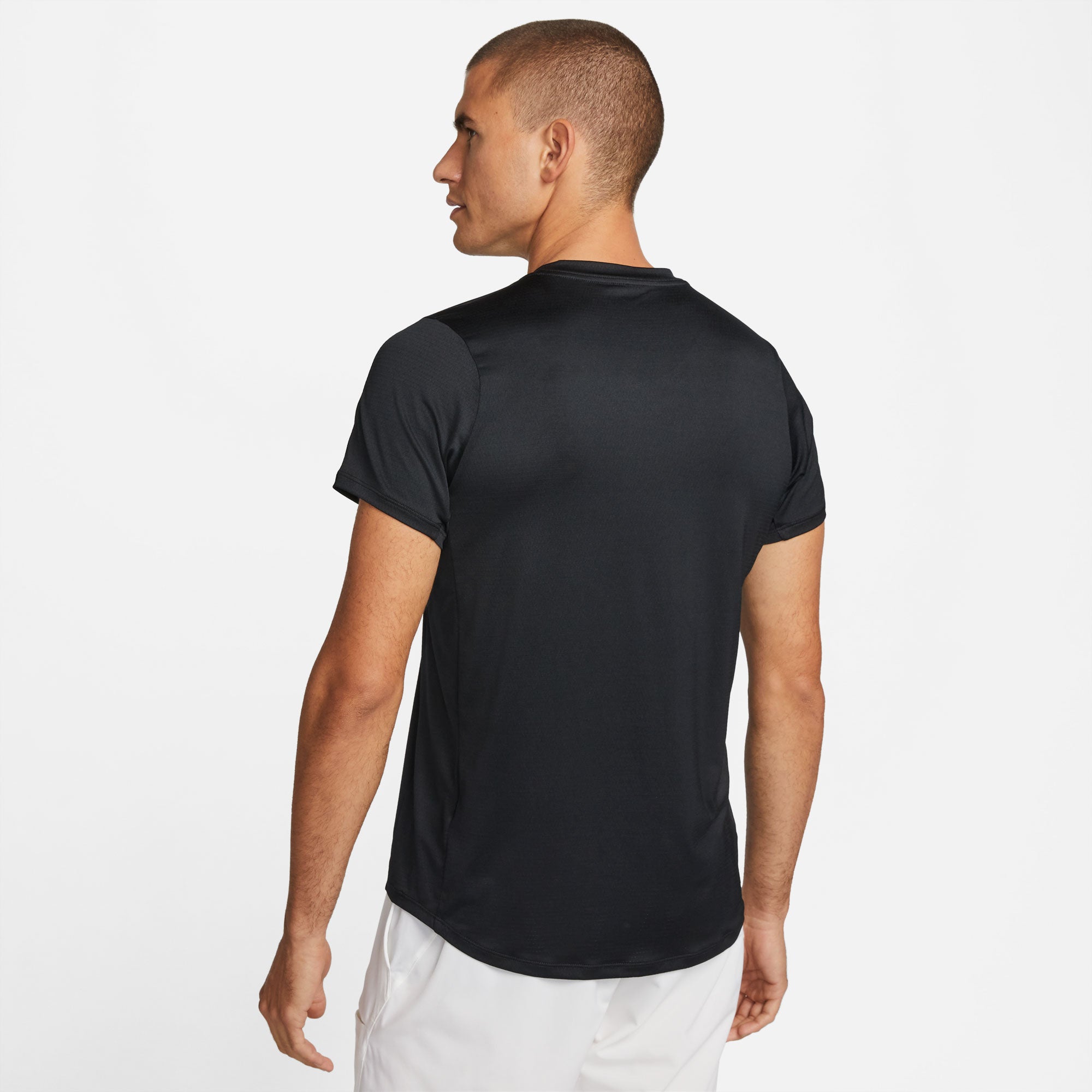 NikeCourt Dri-FIT Advantage Men's Tennis Shirt Black (2)