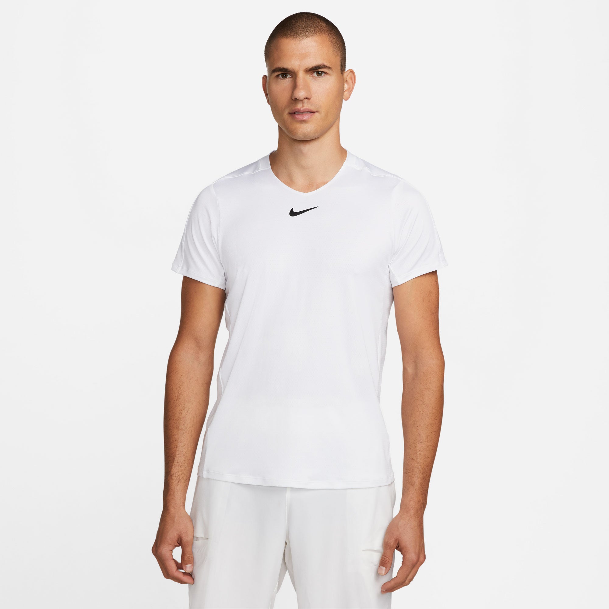 NikeCourt Dri-FIT Advantage Men's Tennis Shirt White (1)