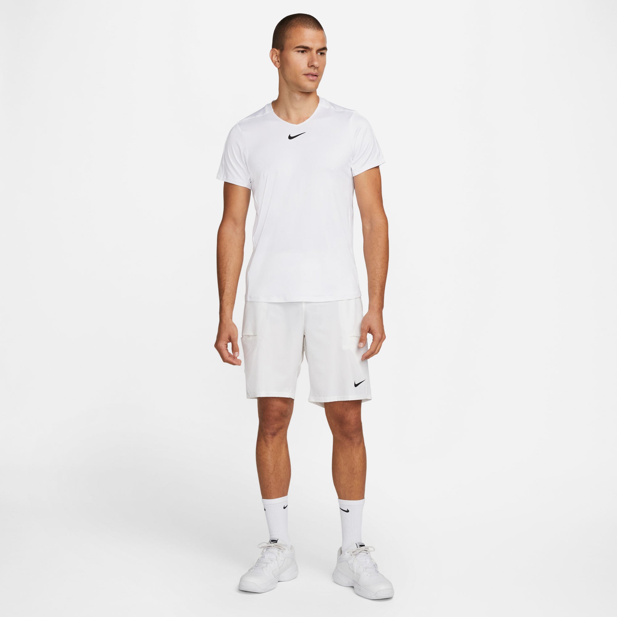 NikeCourt Dri-FIT Advantage Men's Tennis Shirt White (4)