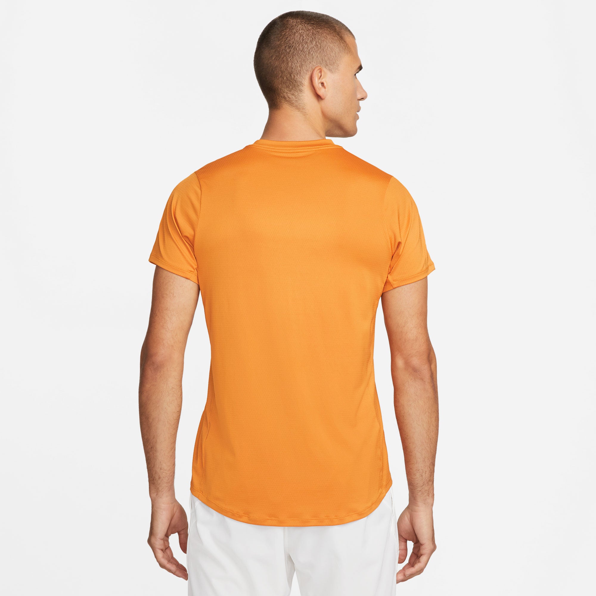NikeCourt Dri-FIT Advantage Men's Tennis Shirt Orange (2)