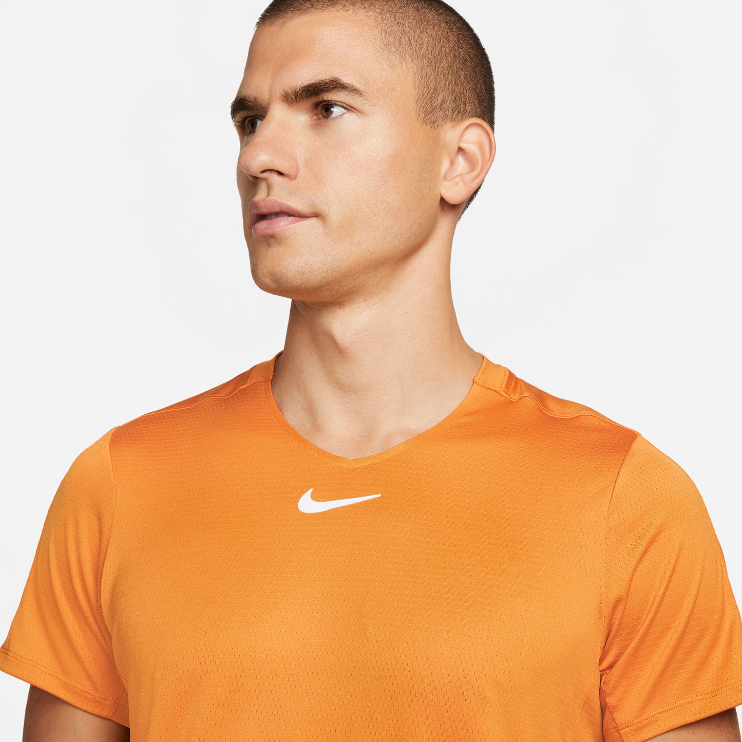 NikeCourt Dri-FIT Advantage Men's Tennis Shirt Orange (4)