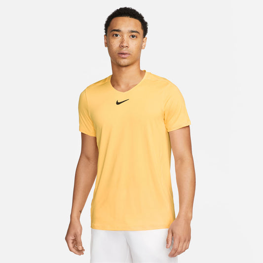 NikeCourt Dri-FIT Advantage Men's Tennis Shirt Orange (1)