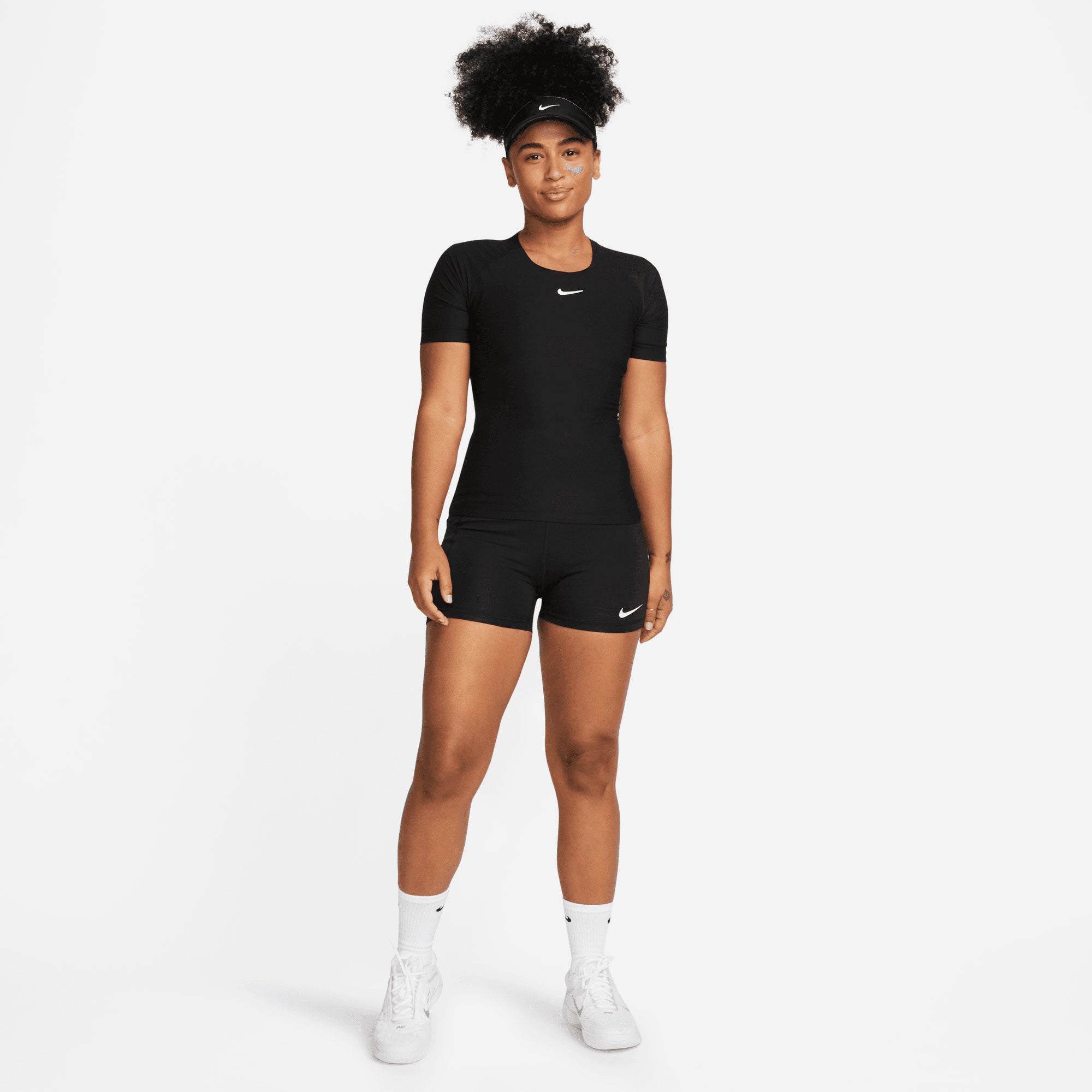 NikeCourt Dri-FIT Advantage Women's 4-Inch High-Rise Tennis Shorts Black (6)