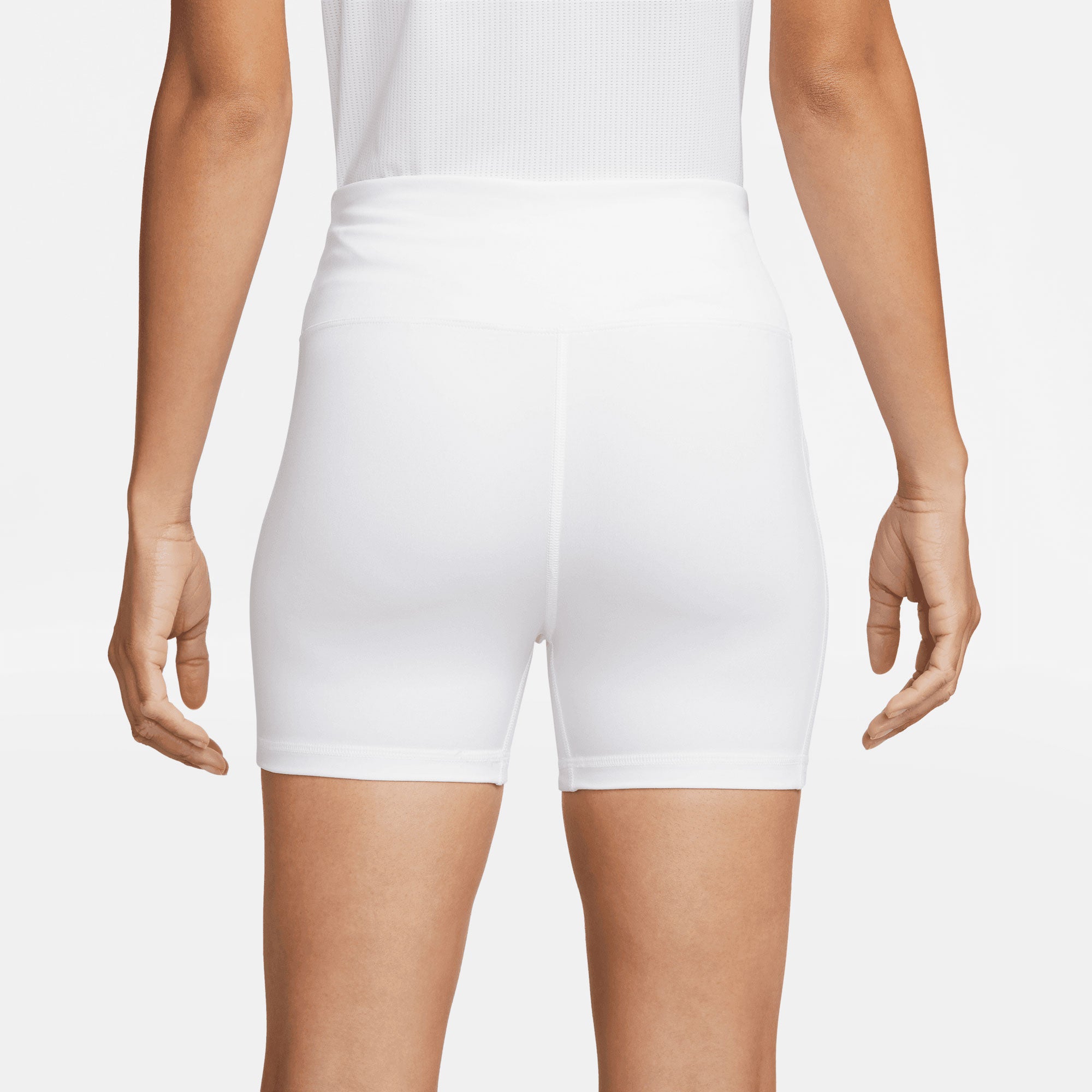 NikeCourt Dri-FIT Advantage Women's 4-Inch High-Rise Tennis Shorts White (2)