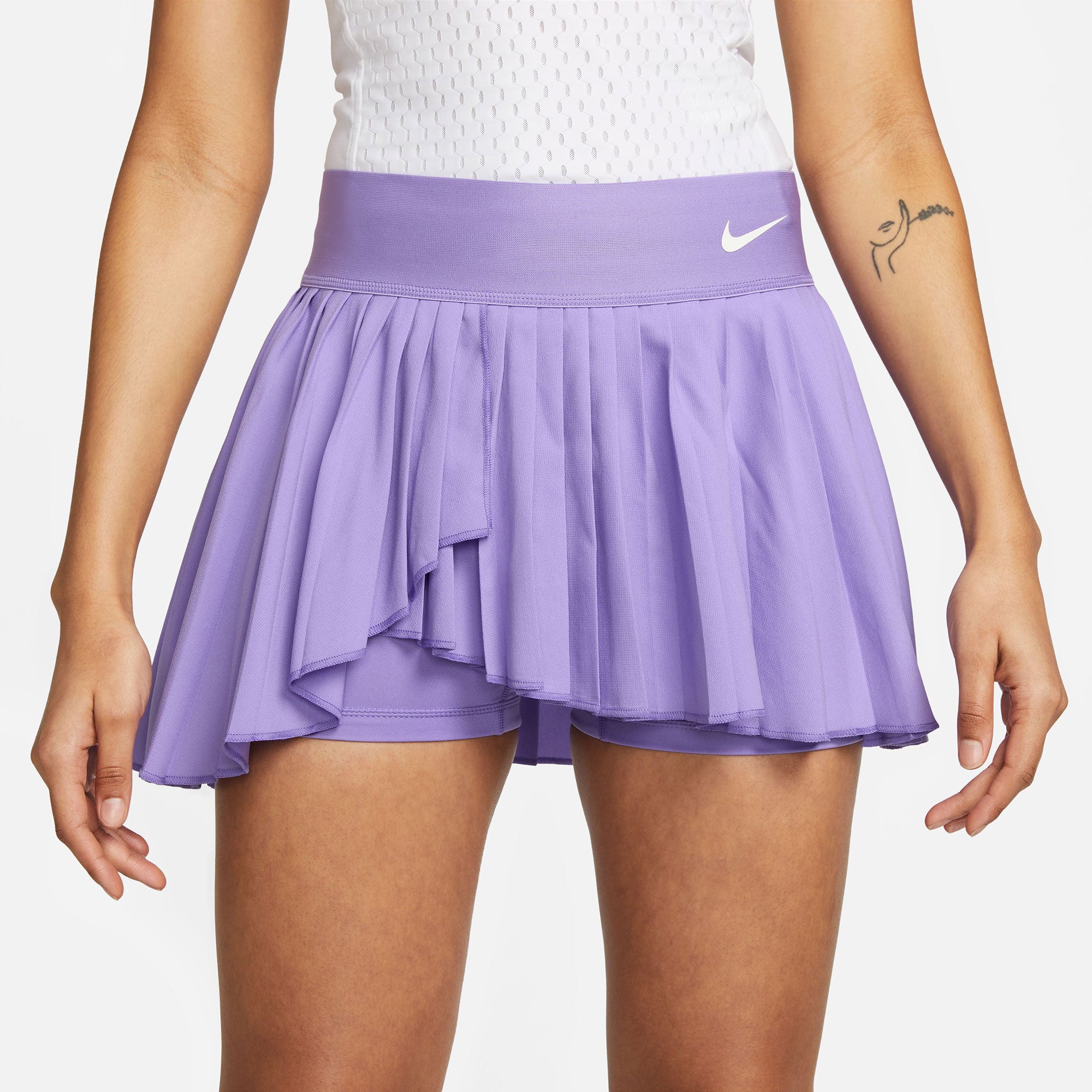 NikeCourt Dri-FIT Advantage Women's Pleated Tennis Skirt Purple (3)