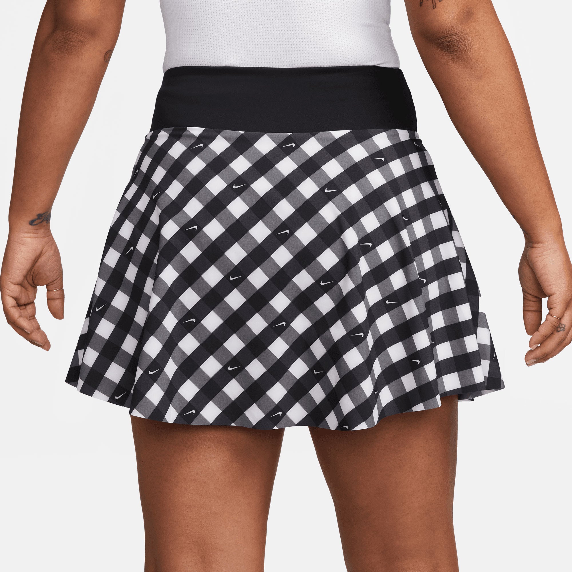 NikeCourt Dri-FIT Advantage Women's Regular Printed Tennis Skirt Black (2)