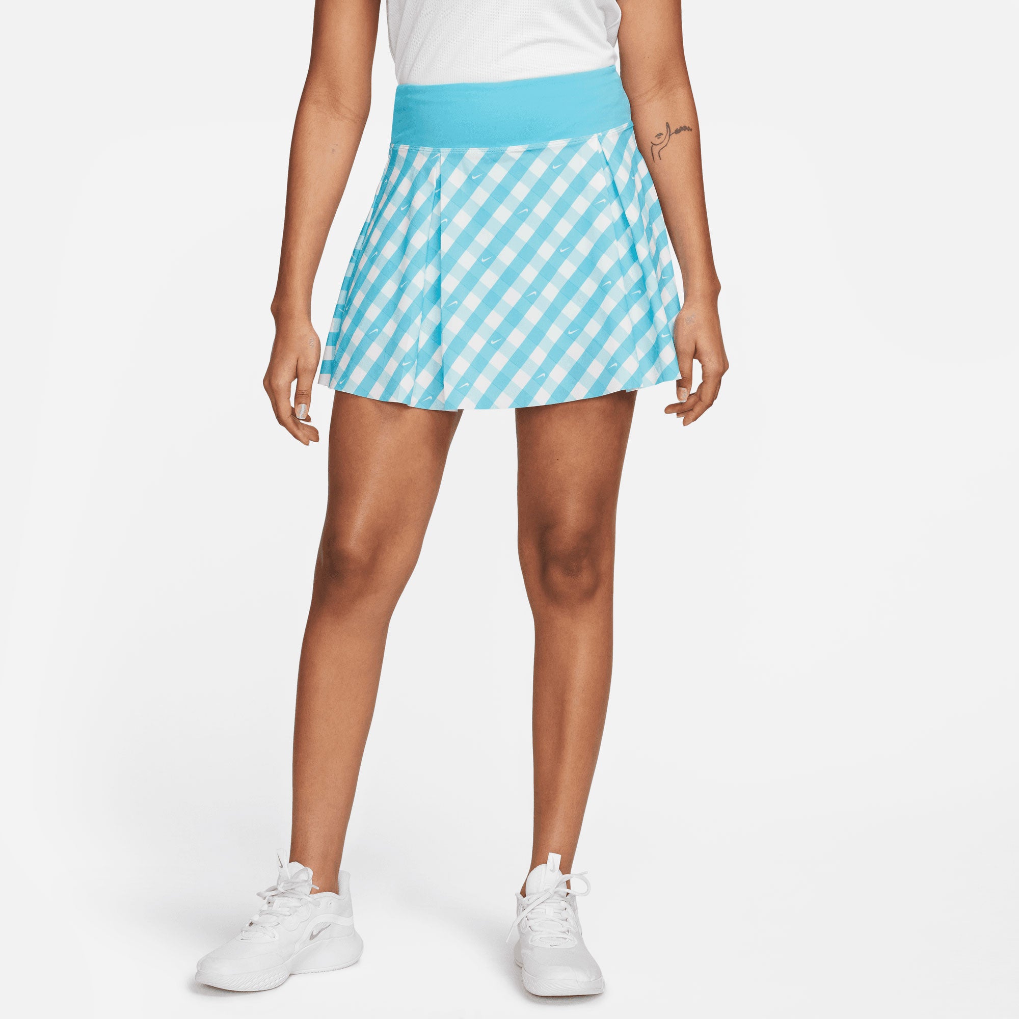 NikeCourt Dri-FIT Advantage Women's Regular Printed Tennis Skirt Blue (1)