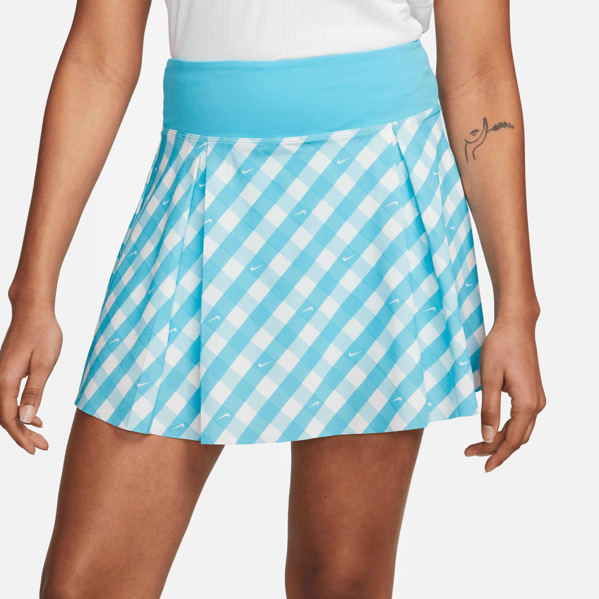 NikeCourt Dri-FIT Advantage Women's Regular Printed Tennis Skirt Blue (3)