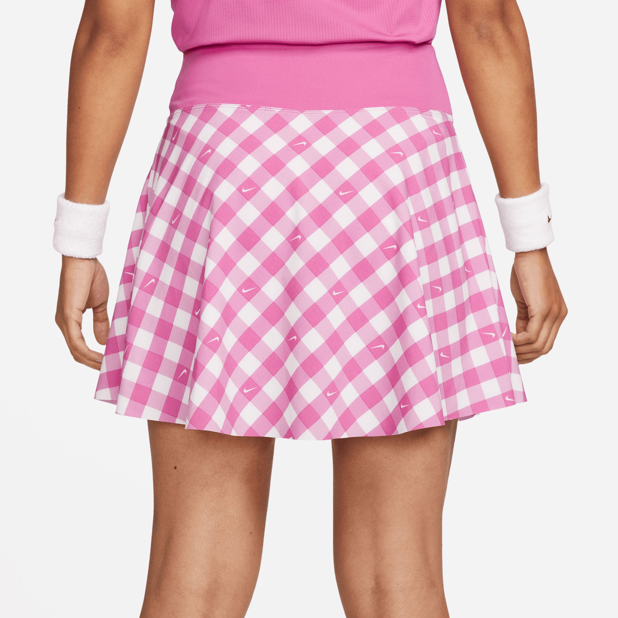 NikeCourt Dri-FIT Advantage Women's Regular Printed Tennis Skirt Pink (2)