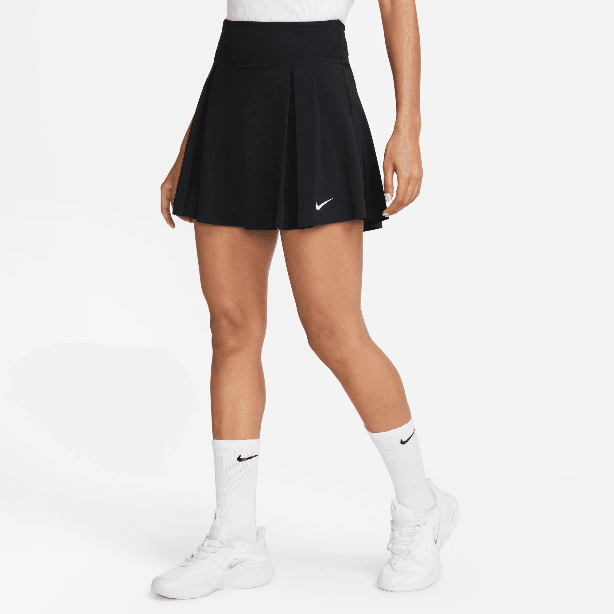NikeCourt Dri-FIT Advantage Women's Regular Tennis Skirt Black (1)