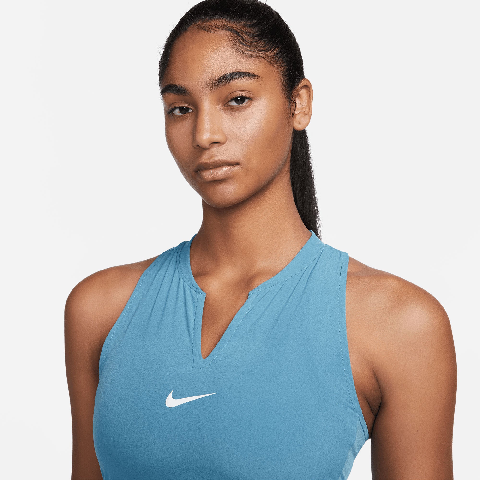 NikeCourt  Dri-FIT Advantage Women's Tennis Dress Blue (3)