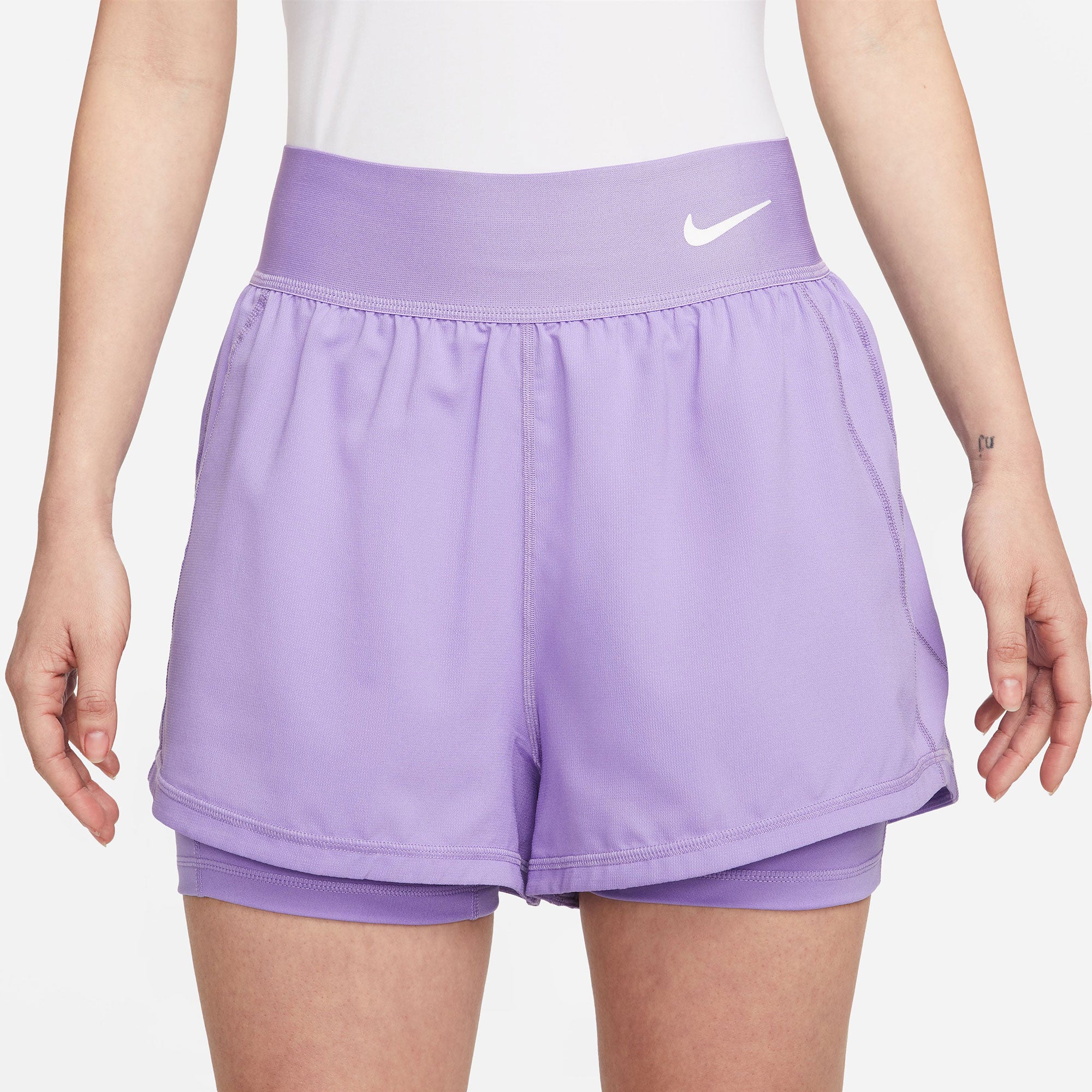 NikeCourt Dri-FIT Advantage Women's Tennis Shorts Purple (3)