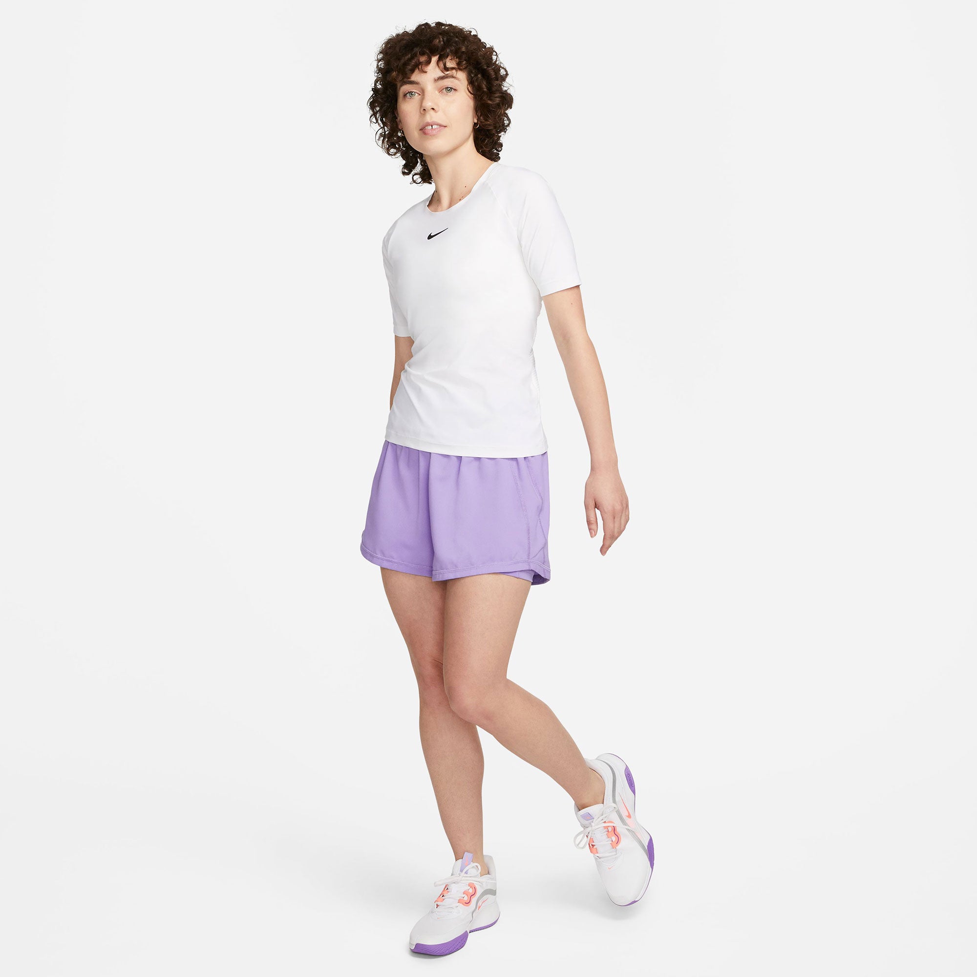 NikeCourt Dri-FIT Advantage Women's Tennis Shorts Purple (5)
