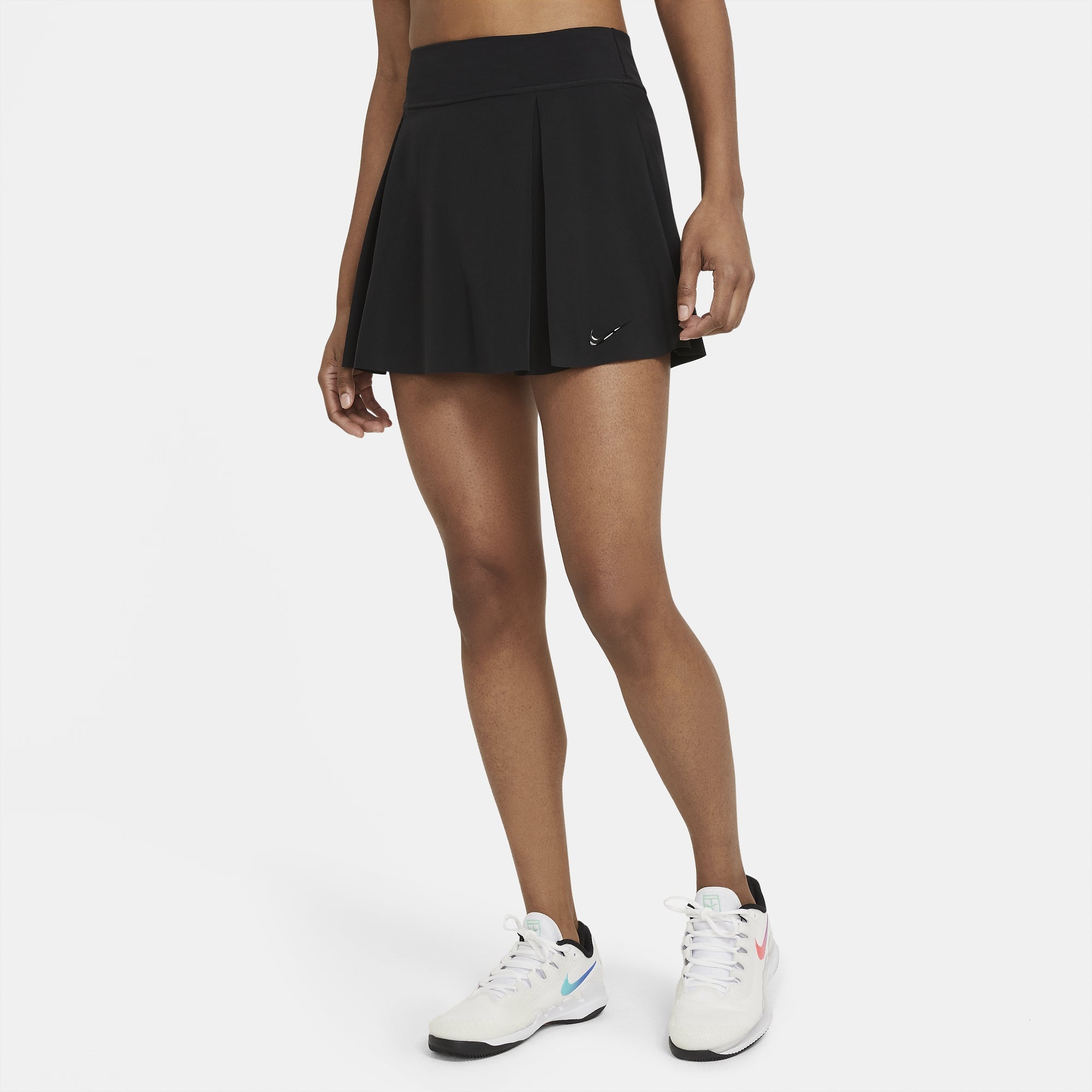 NikeCourt Dri-FIT Club Women's Tall Tennis Skirt Black (1)