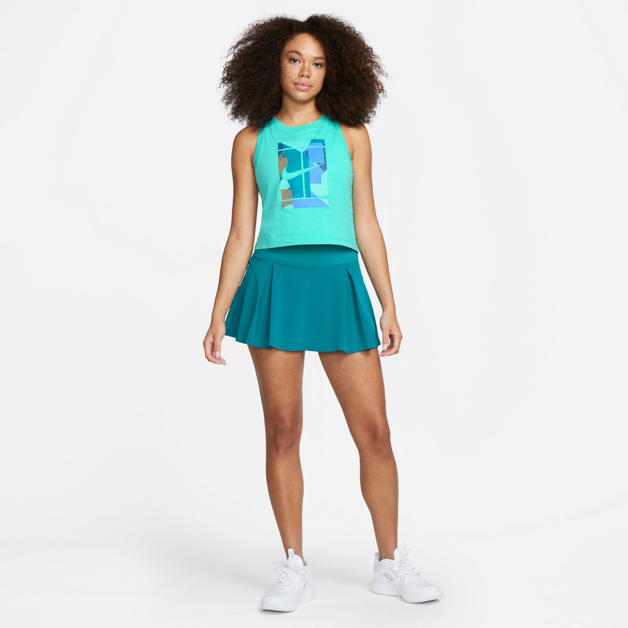 NikeCourt Dri-FIT Club Women's Tennis Skirt Green (3)