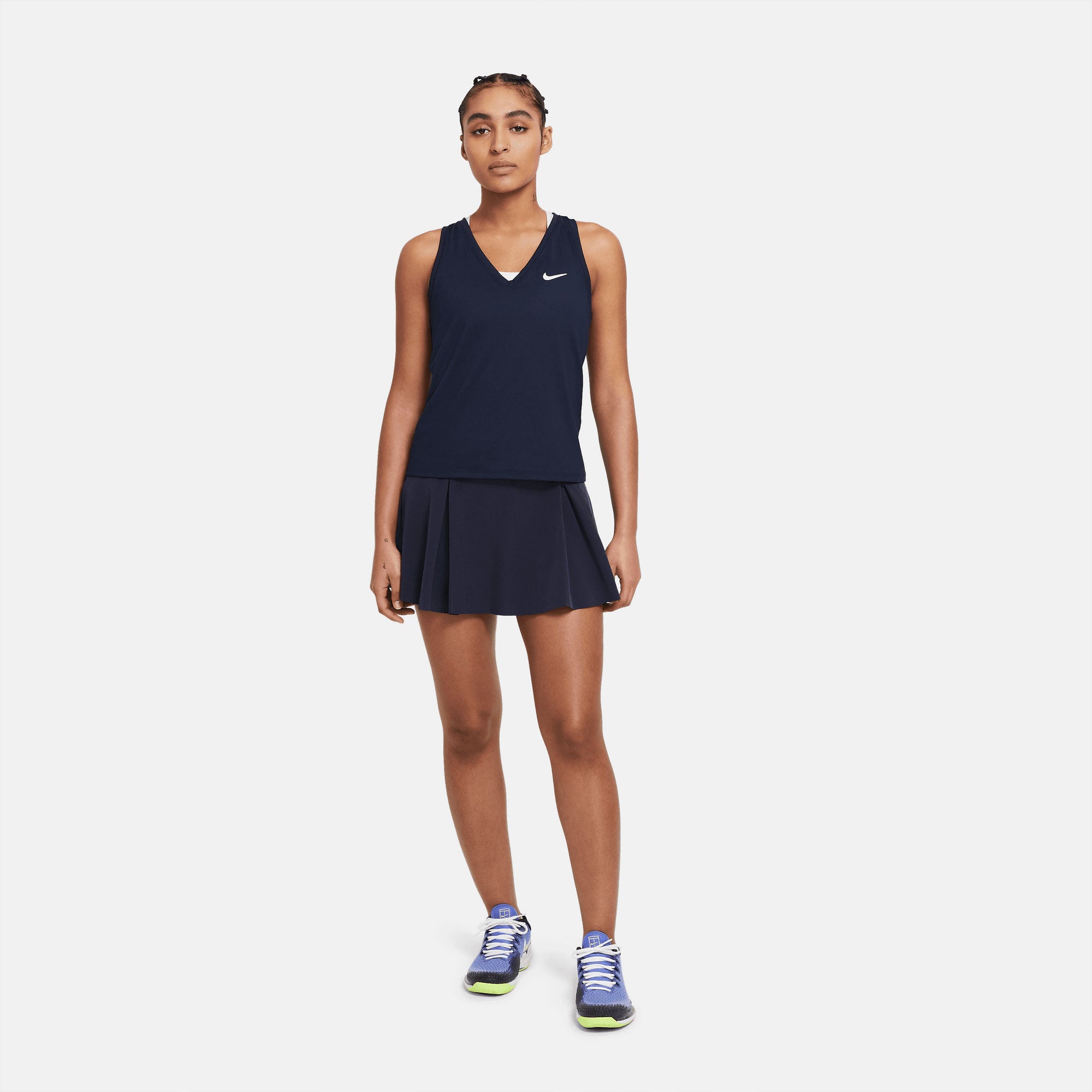 NikeCourt Dri-FIT Club Women's Tennis Skirt Blue (7)